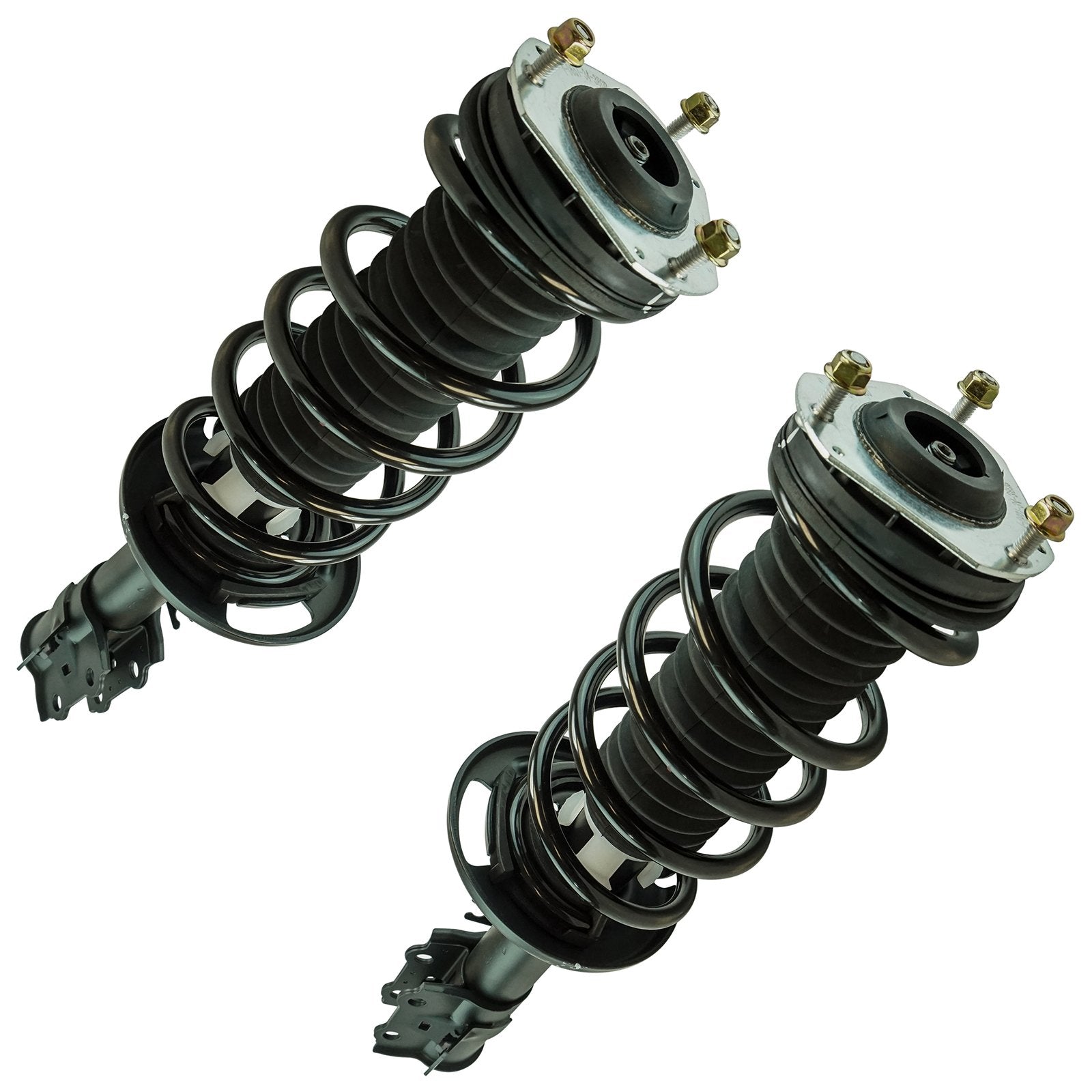 Trq Front Strut & Coil Spring Assembly Set Driver & Passenger Sides Compatible With 14-19 Ford Fiesta