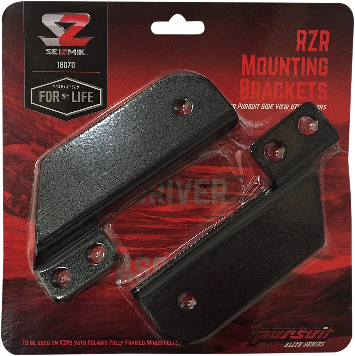 Seizmik Pursuit Mirror Mounts Extension Brackets For Rzr 900S/ 1000