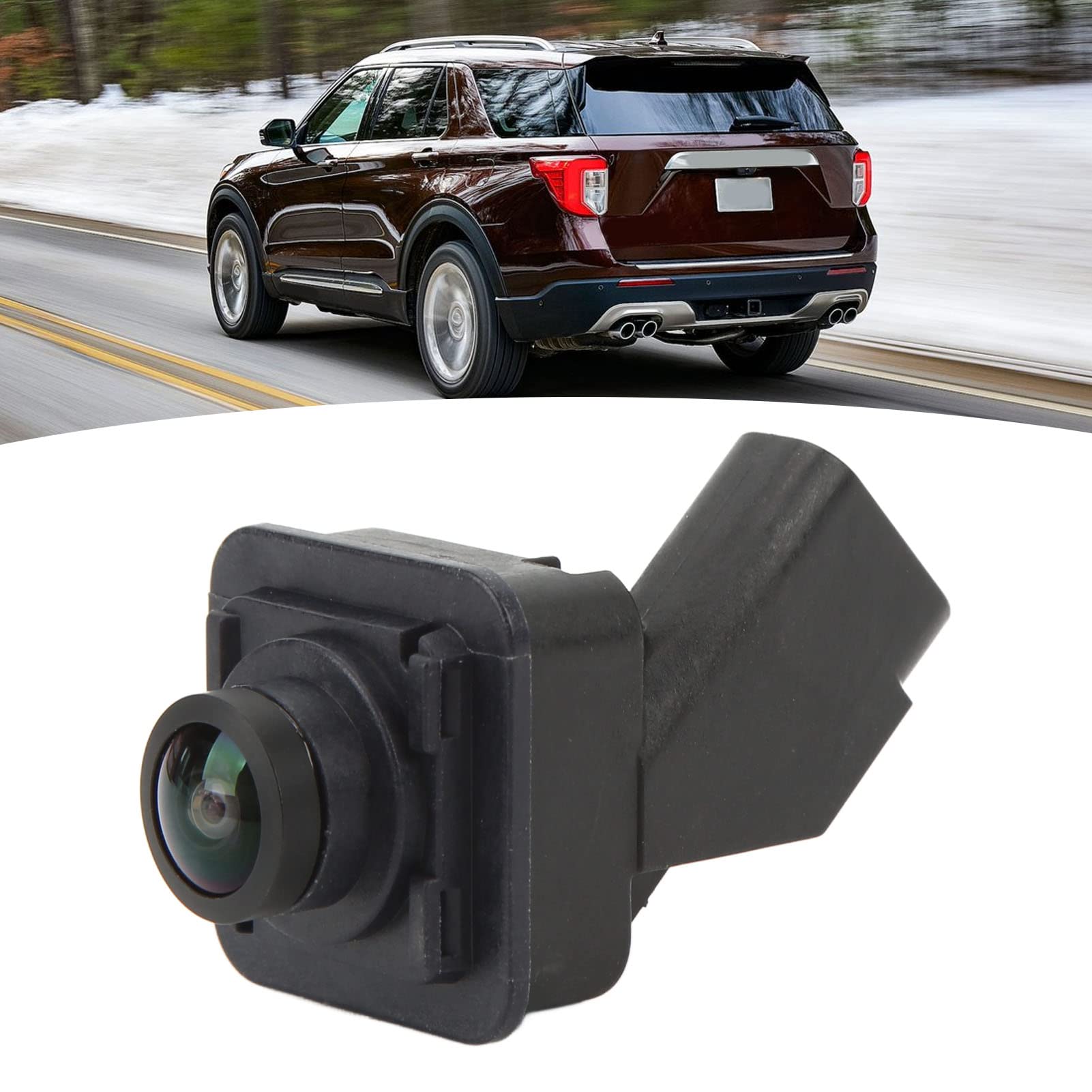 Front View Camera, Front Parking Assist Camera Abs Gb5T 19H222 Ab Front View Grille Assist Camera Replacement For 2.3L 3.5L 2016