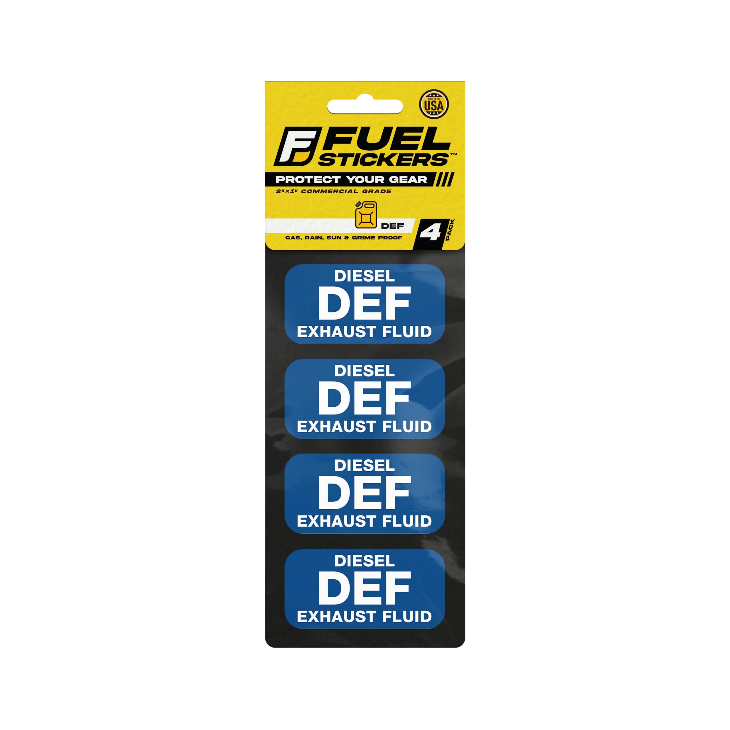 Diesel Exhaust Fluid Sticker, Def Label For Diesel Engines, Box Trucks, Semi-Trailer - Weather Proof, Extreme Stick, Commercial Grade By Fuel Stickers - Usa Made (2X1 Inch), 40 Labels