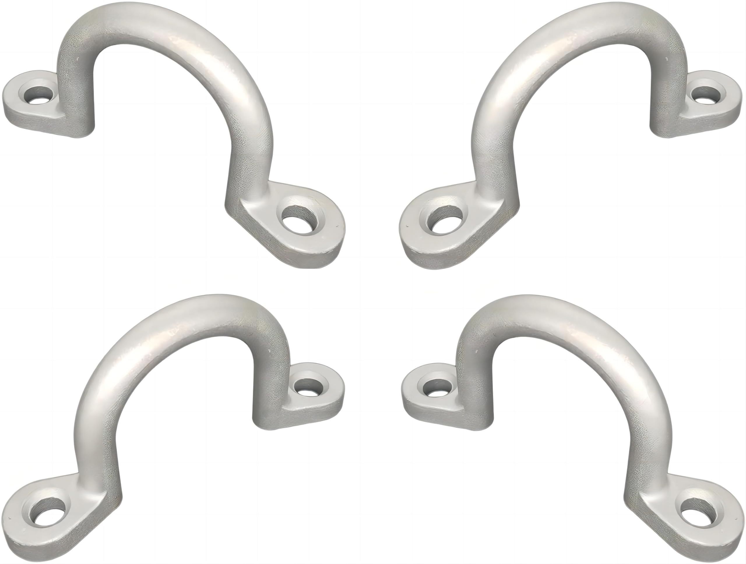 Hcllps Replace Trailer Tie Loop 2' I.D. Aluminum Bolt-On Lashing Rope Tie Down Ring Horse (2 Pack)