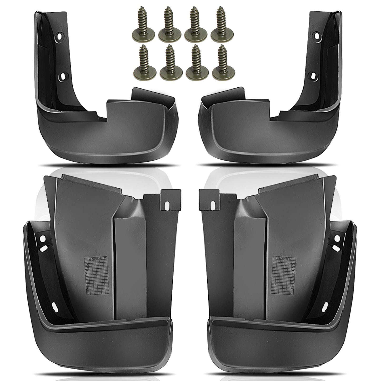 Yhtauto Set Of 4 Mud Flaps Splash Guards Accessories Replacement For Honda Civic 2006-2011 Sedan, Not Fit Side Skirts And Any Bo