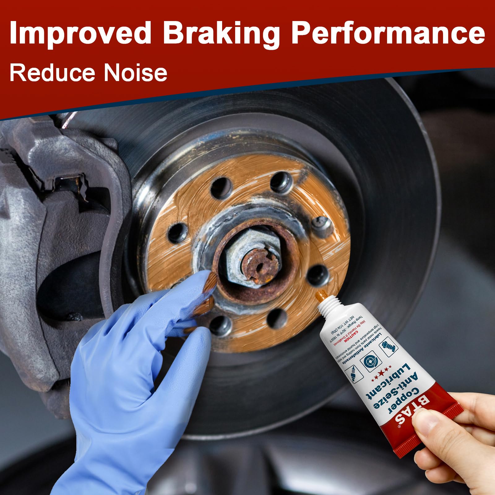 Brake Caliper Pin Grease Copper Anti-Seize Lubricant High Temp Corrosion Preventative for Battery Terminal Protector Electrical