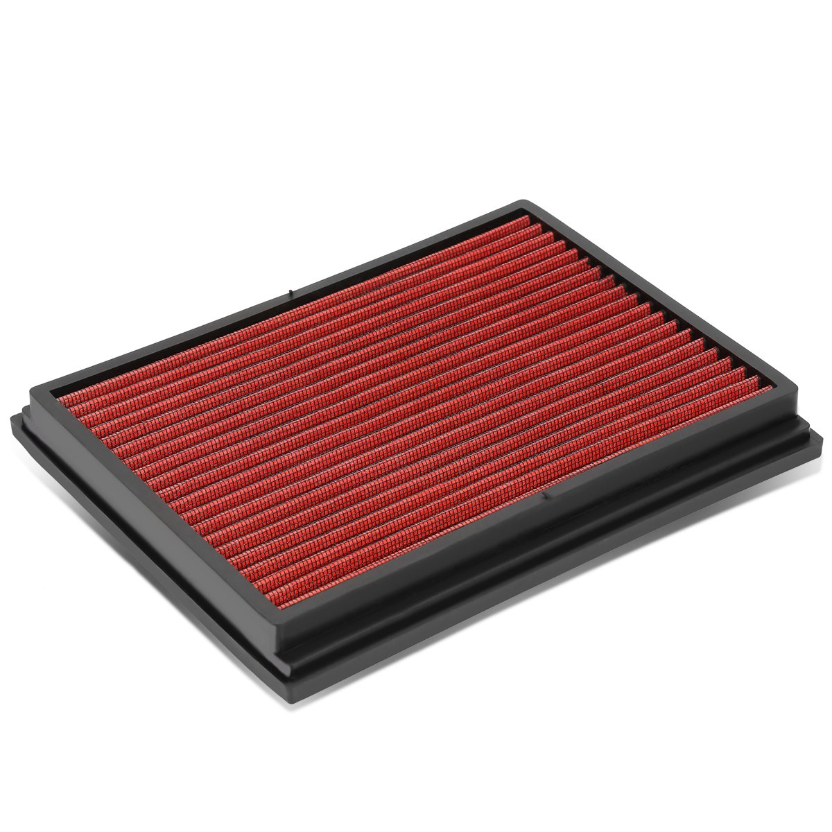 Auto Dynasty Compatible With Audi A4 / S4 / Rs4 Reusable & Washable Replacement High Flow Drop-In Air Filter (Red)