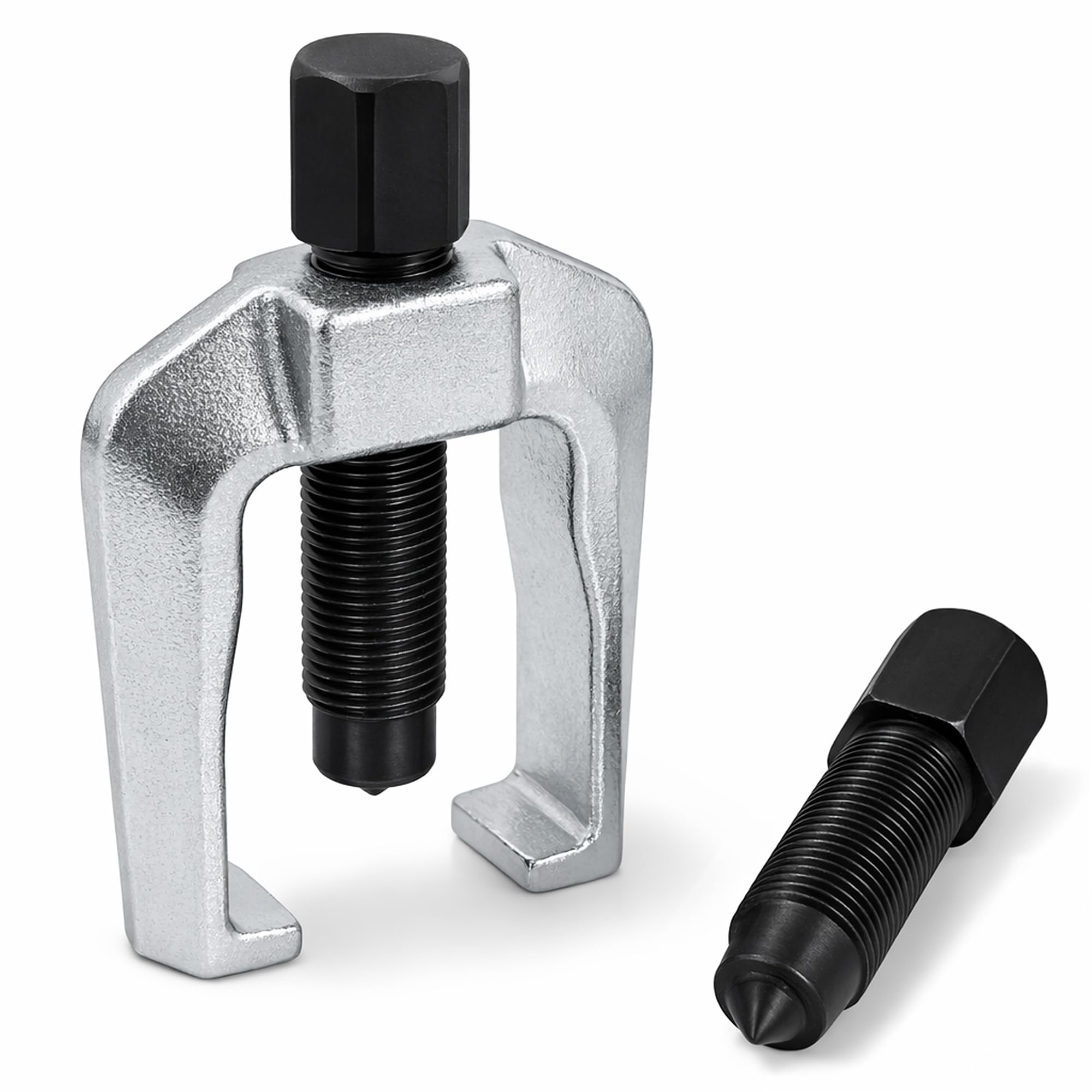 Powerbuilt 1-1/8-Inch (28MM) Tie Rod End and Pitman Arm Puller, 2 Piece Press Screw, Drop Forged and Heat Treated, Chrome Vanadi