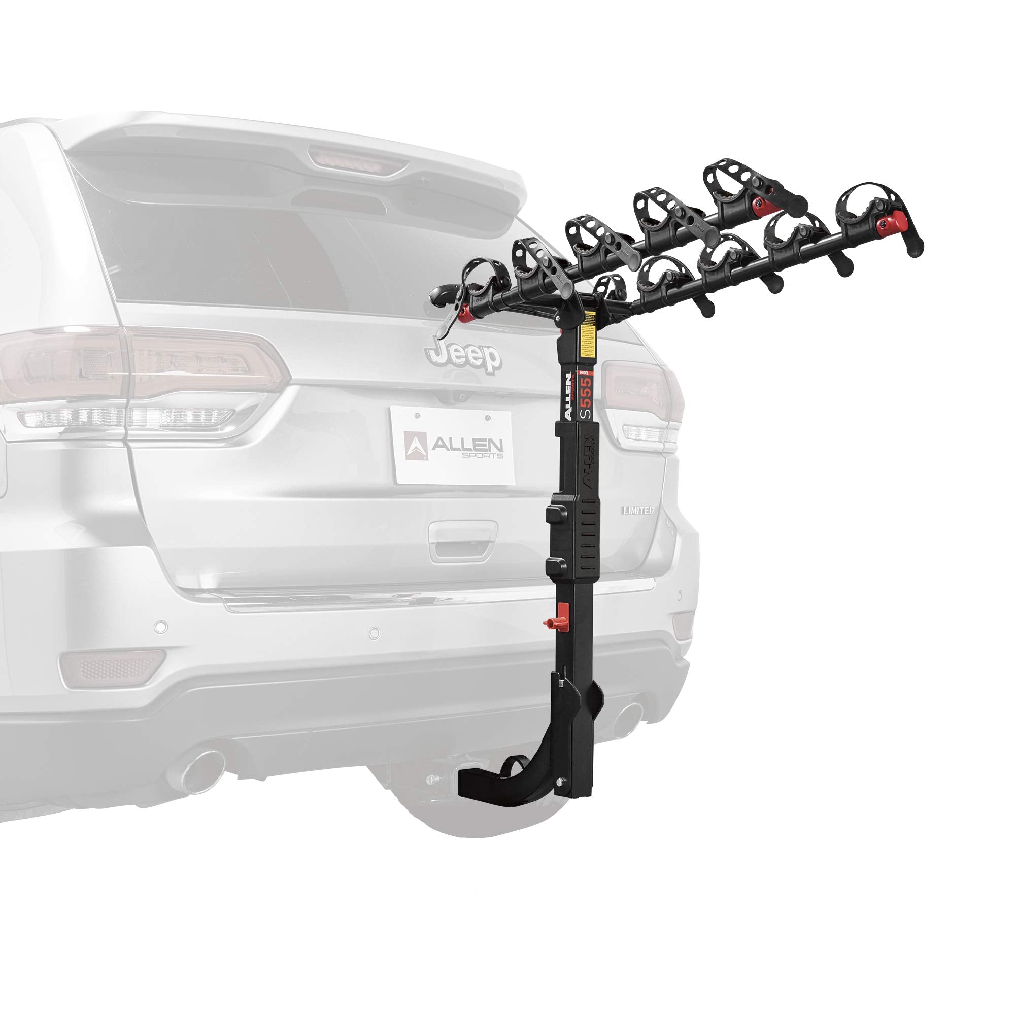 Allen Sports Premier Hitch Mounted 5-Bike Carrier  Model S555   Black-New