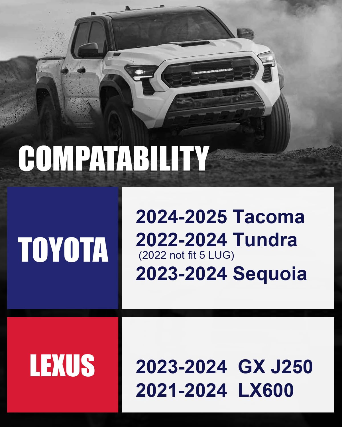 Flycle 6X5.5 Hubcentric Wheel Spacers For 2024 2025 Tacoma With M14X1.5, 1.5 Inch 6X139.7Mm Wheel Spacer 95.2Mm Center Bore For
