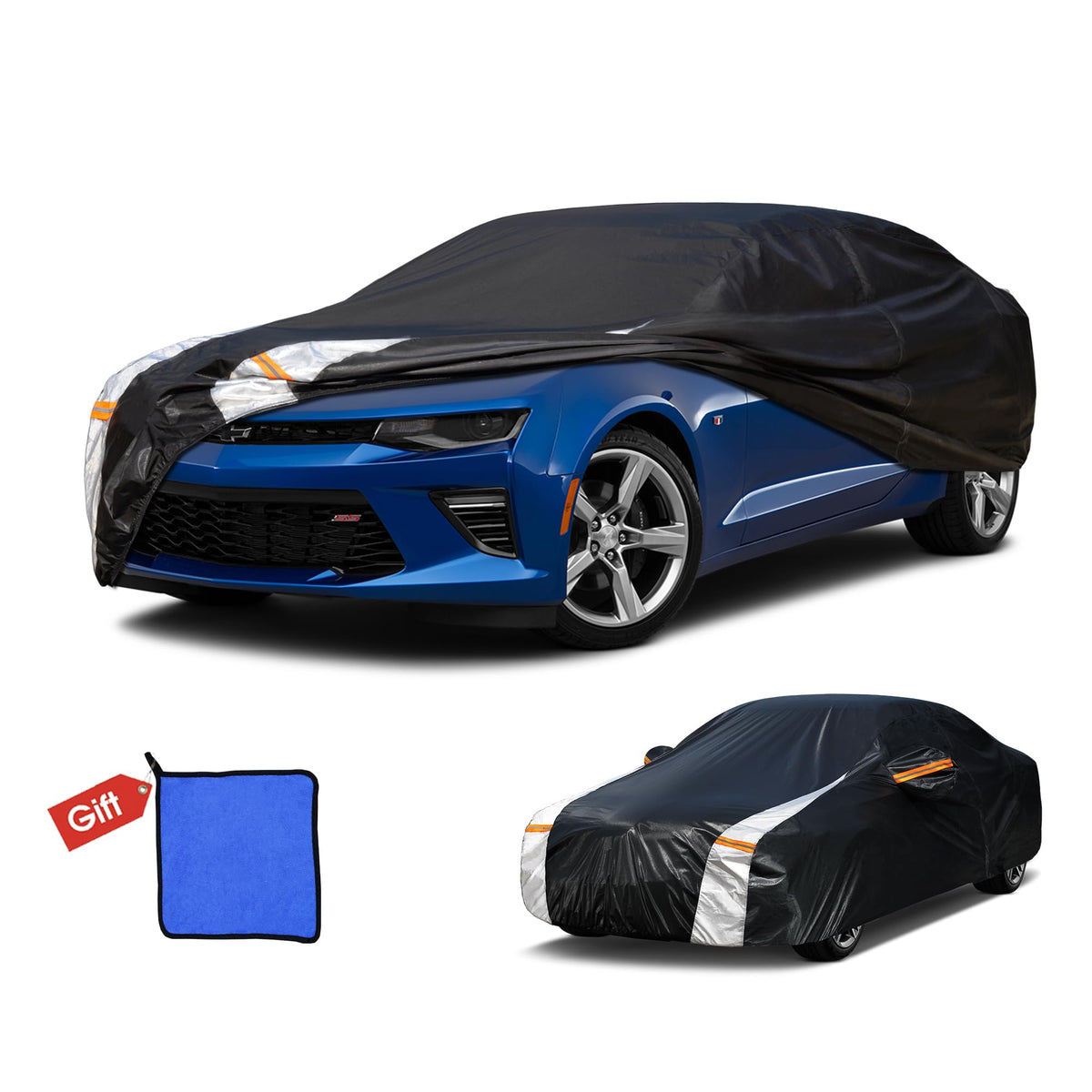 Cotryvox Car Cover For Chevrolet Chevy Camaro Zl1 Ss Z28 Lt Le Ls (2009-2025) All-Weather Outdoor Waterproof Rain Snow Uv Sun Pr