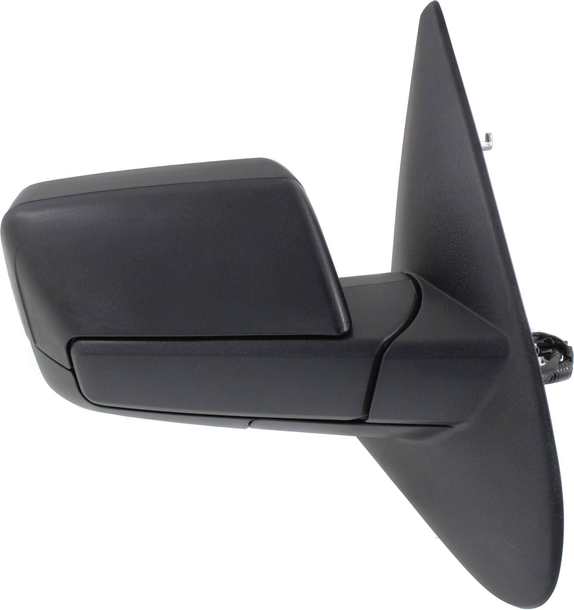 Kool-Vue Mirror Compatible with 2007-2017 Ford Expedition Textured Black Power, Manual Folding, Heated, Blind Spot Detection, Memory and Signal Light Passenger Side