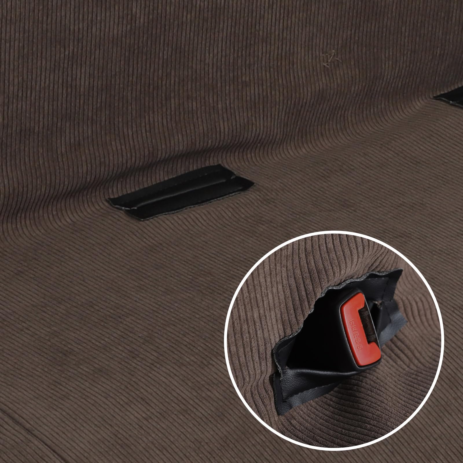 Leader Accessories Front Solid Bench Seat Cover Universal Fits Ford, Chevrolet, Dodge, and Full Size Pickup Trucks Coffee