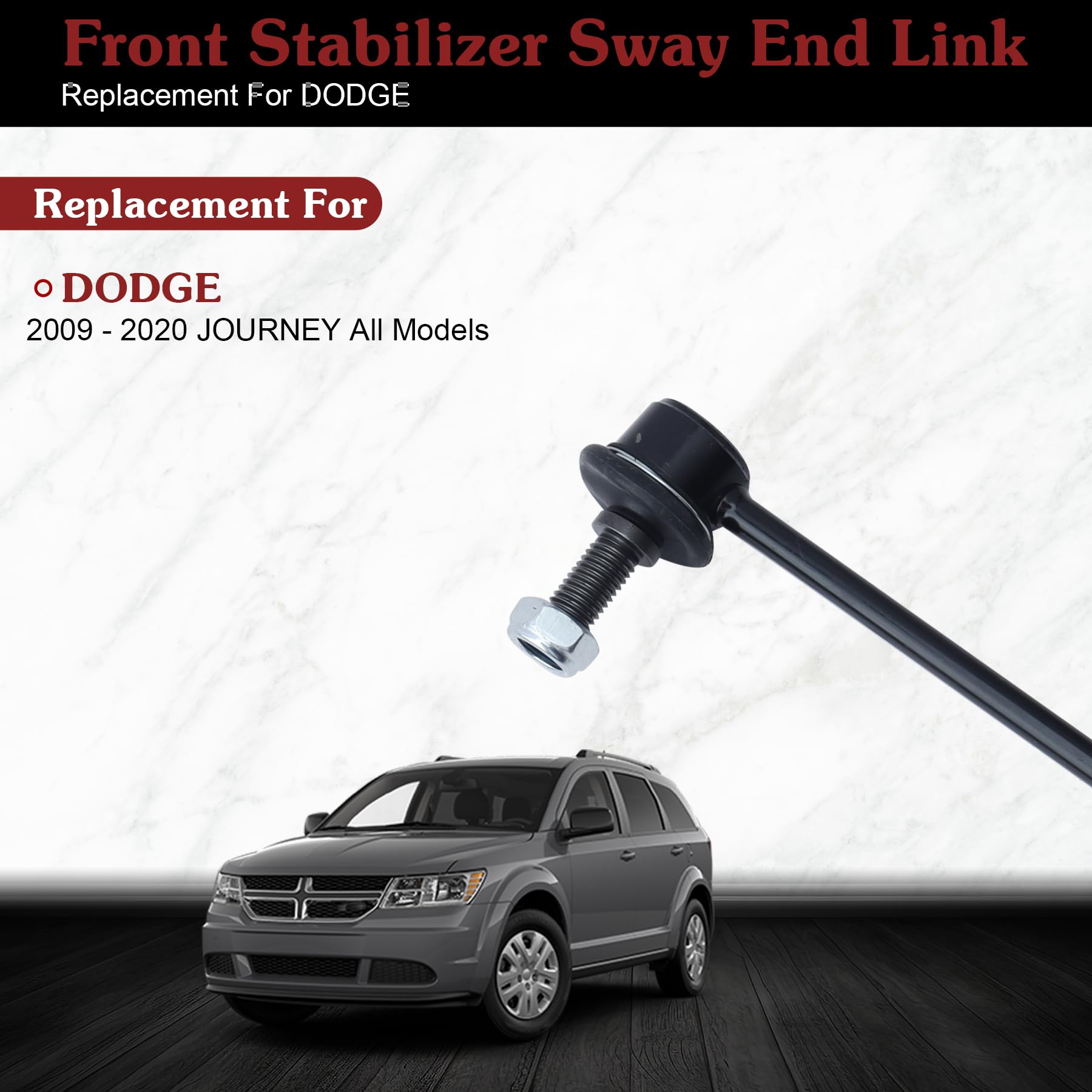 Stiueoav K750382 Sway Bar Link - Front Stabilizer End Link Compatible With 2009 2010 2011 2012 2013 2014 2015 2016 2017 2018 201