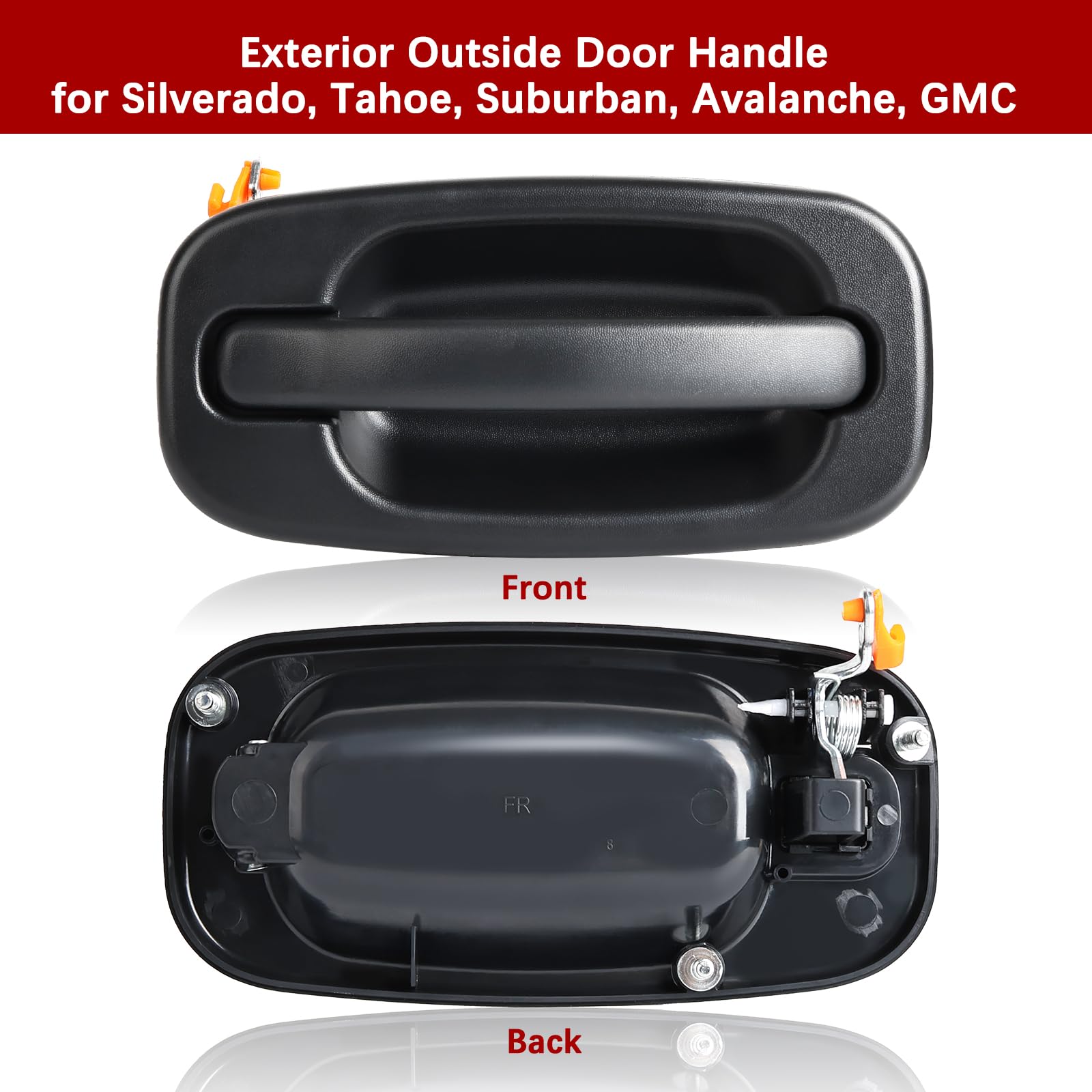 Faersi Exterior Door Handle Front Right Passenger Side Replacements For 1999 2000 2001 2003 2004 2005 2006 2007 Chevy Silverado