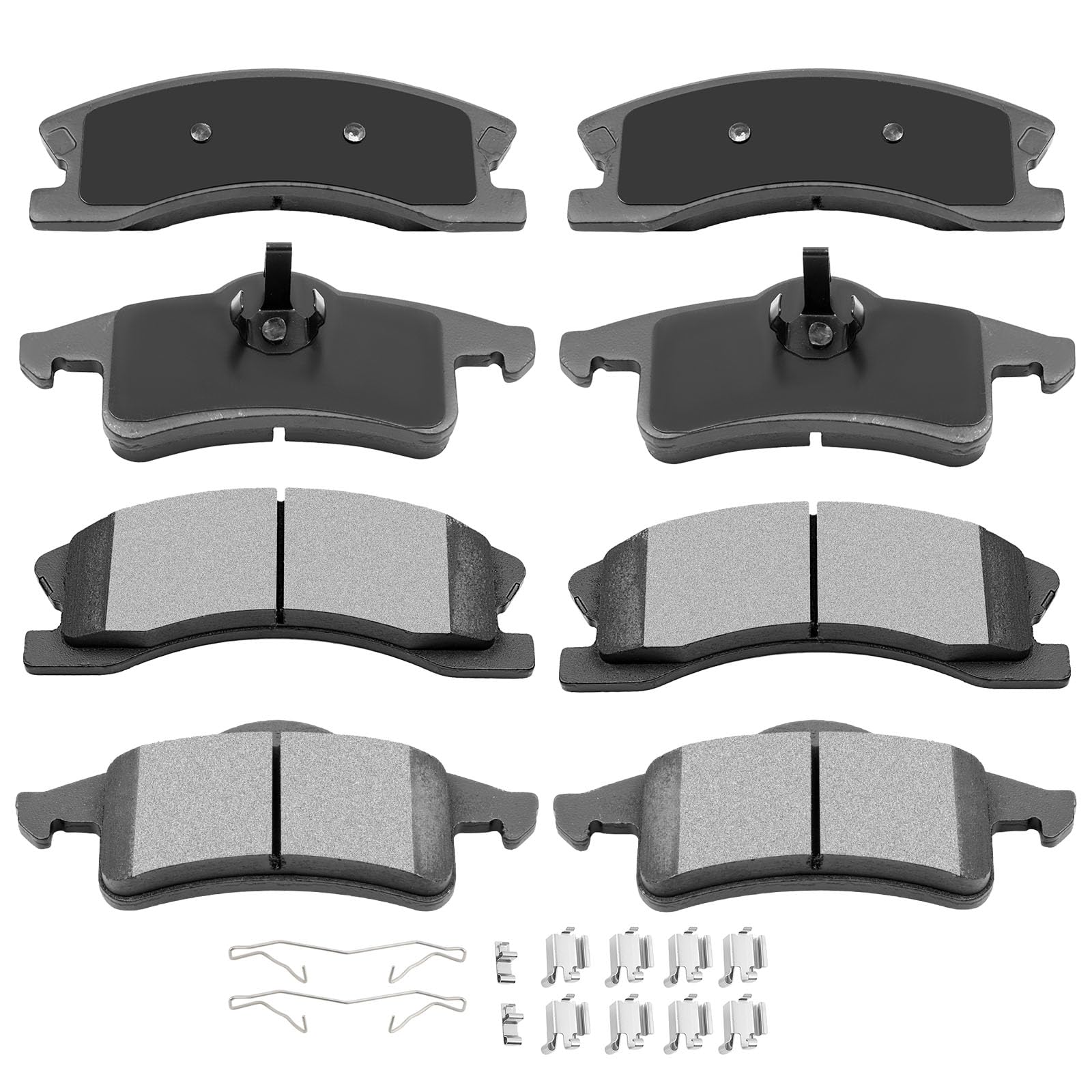 Automuto 8Pcs Front & Rear Ceramic Disc Brake Pads Set D791 D945 For Jeep Grand Cherokee 1999-2004