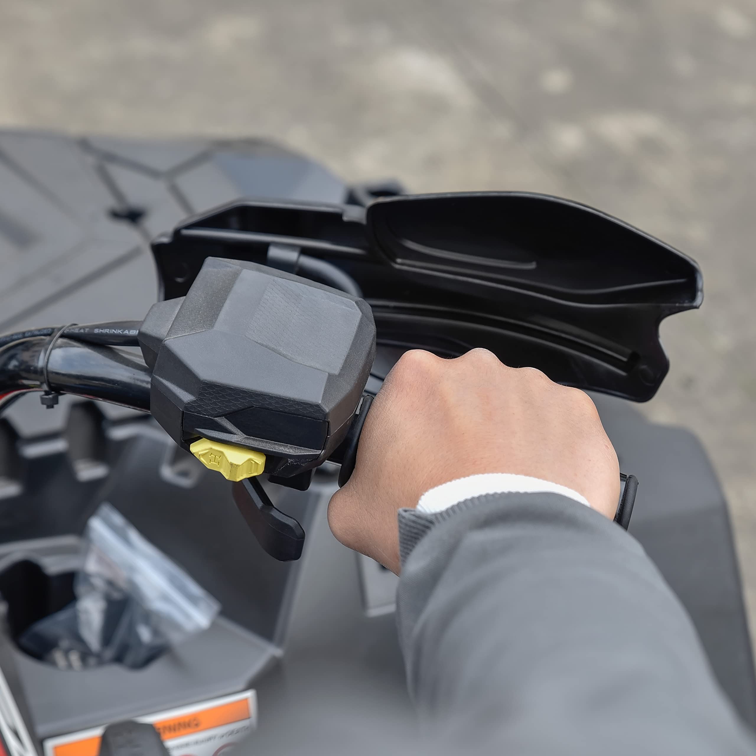 Sautvs Handguards With Mount Brackets Kit For Polaris Sportsman Scrambler 400 450 570 850 Xp 1000 2007-2024 Black Hand Guards Protector Accessories (2Pcs, Replace #2876846, 2879380)