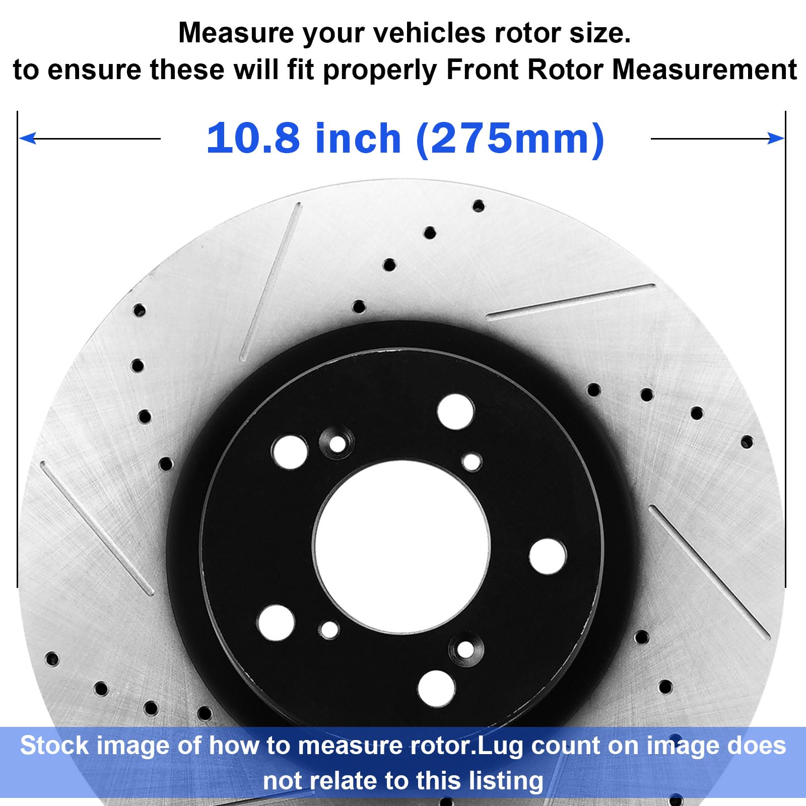 Front Brake Rotors and Pads for 2006-2018 Toyota Rav4, 2012-2017 Toyota Prius V, 2008-2015 Scion xB, 2010-2012 Lexus HS250H Dril