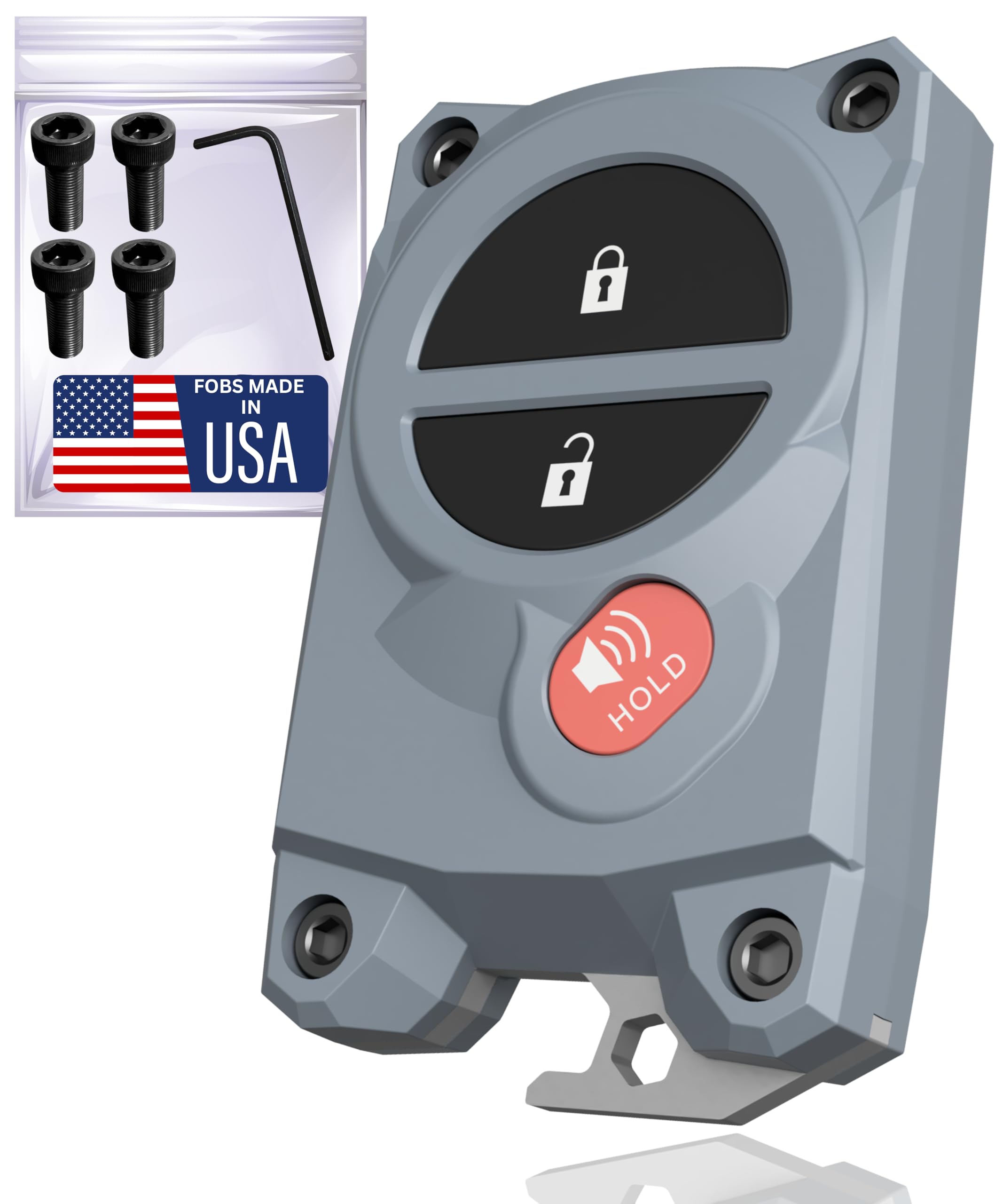 Fits Toyota Key Fob Cover For Tundra 2007-2017 And Tacoma 2005-2015 - Key Fob Replacement Shell With Built-In Bottle Opener - Fi