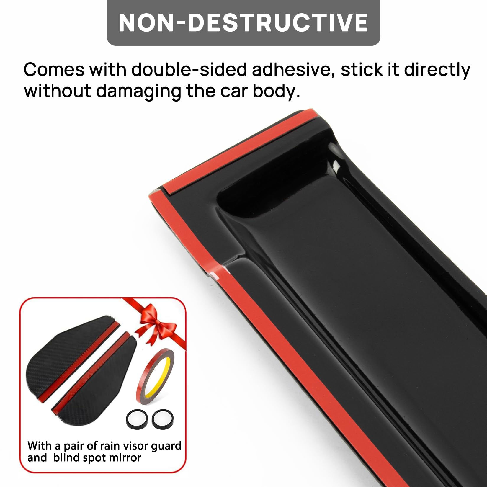 Psler 4Pcs Side Window Deflectors For Honda Civic Sedan 2012 2013 2014 2015 4Pcs Car Outside-Mount Window Visor Compatible With 2012-2015 Civic Lx Si Rain Guards Accessories