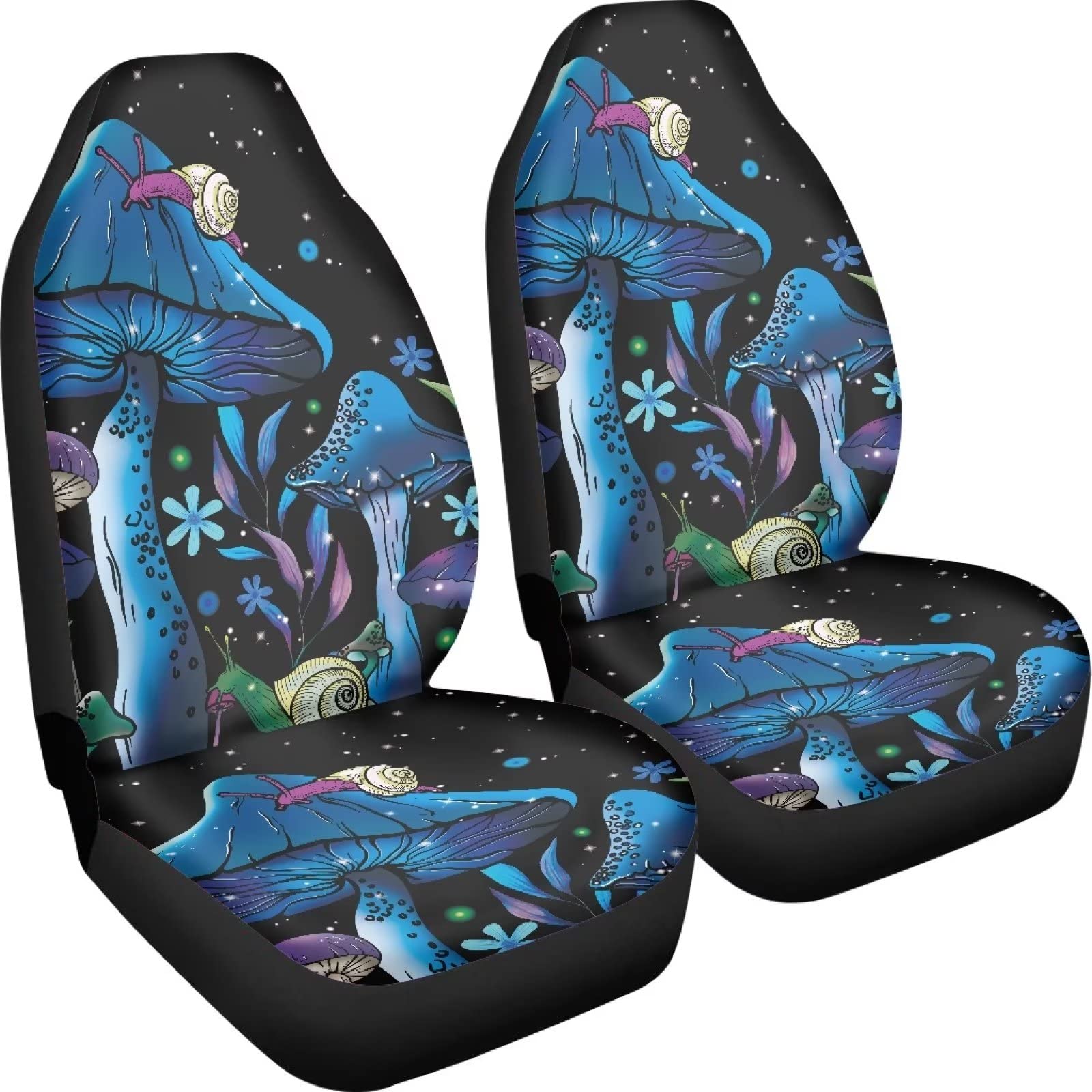 Fuibeng Galaxy Mushroom Snail Car Seat Covers For Front