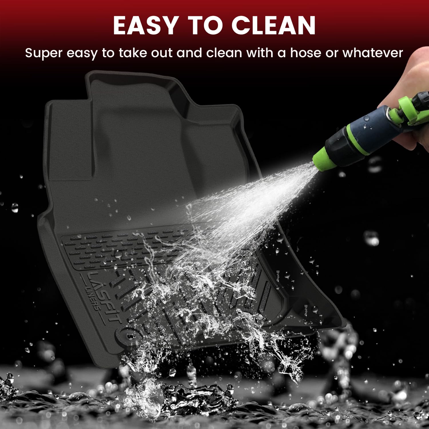 Lasfit Floor Mats For Toyota 4Runner 2013-2024 (Only For 7 Seats) All Weather Custom Fit Floor Liner For Toyota 4 Runner Tpe Mat