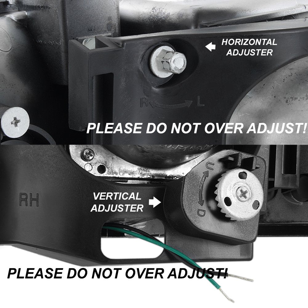 Akkon - For 1999-2006 Gmc Sierra 1500 2500Hd 3500 C3 Yukon Xl Tube Led Projector Headlights Driver+Passenger Side Pair