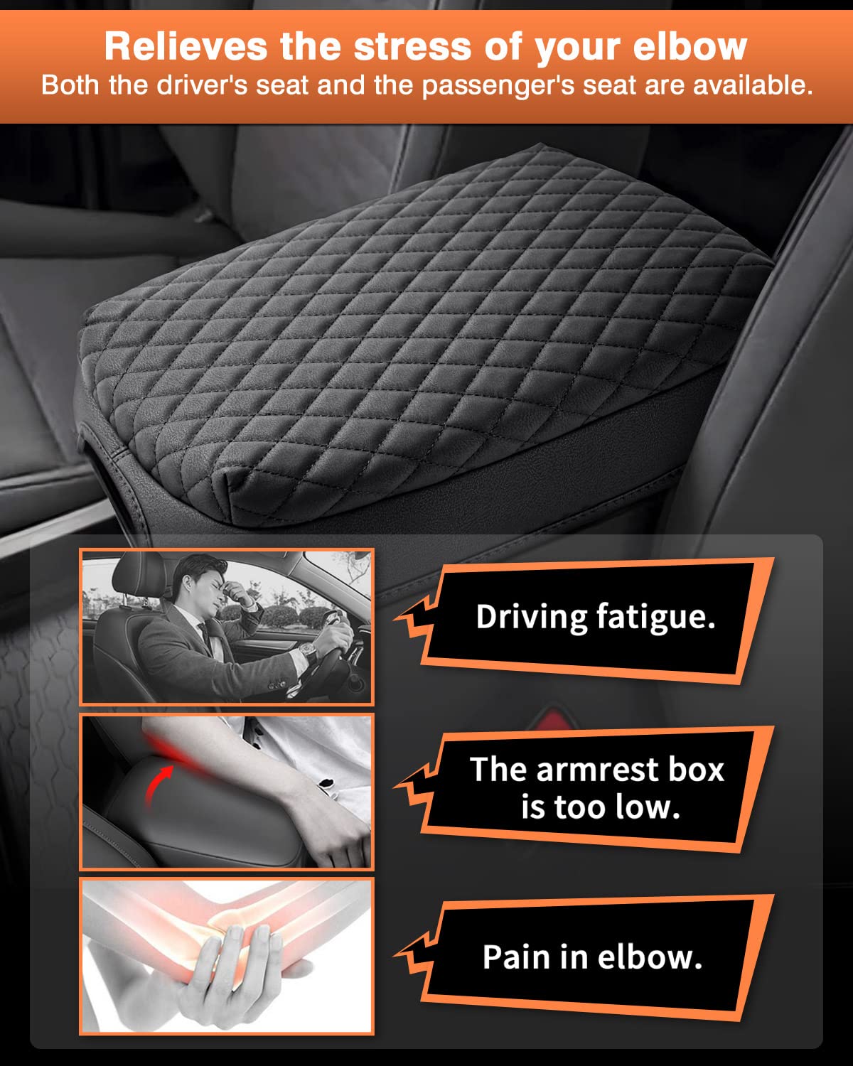 Shademax Custom Fit For Center Console Cover Nissan Frontier 2024 2023 2022 Armrest Cushion Pad Cover Pu Leather Frontier Access