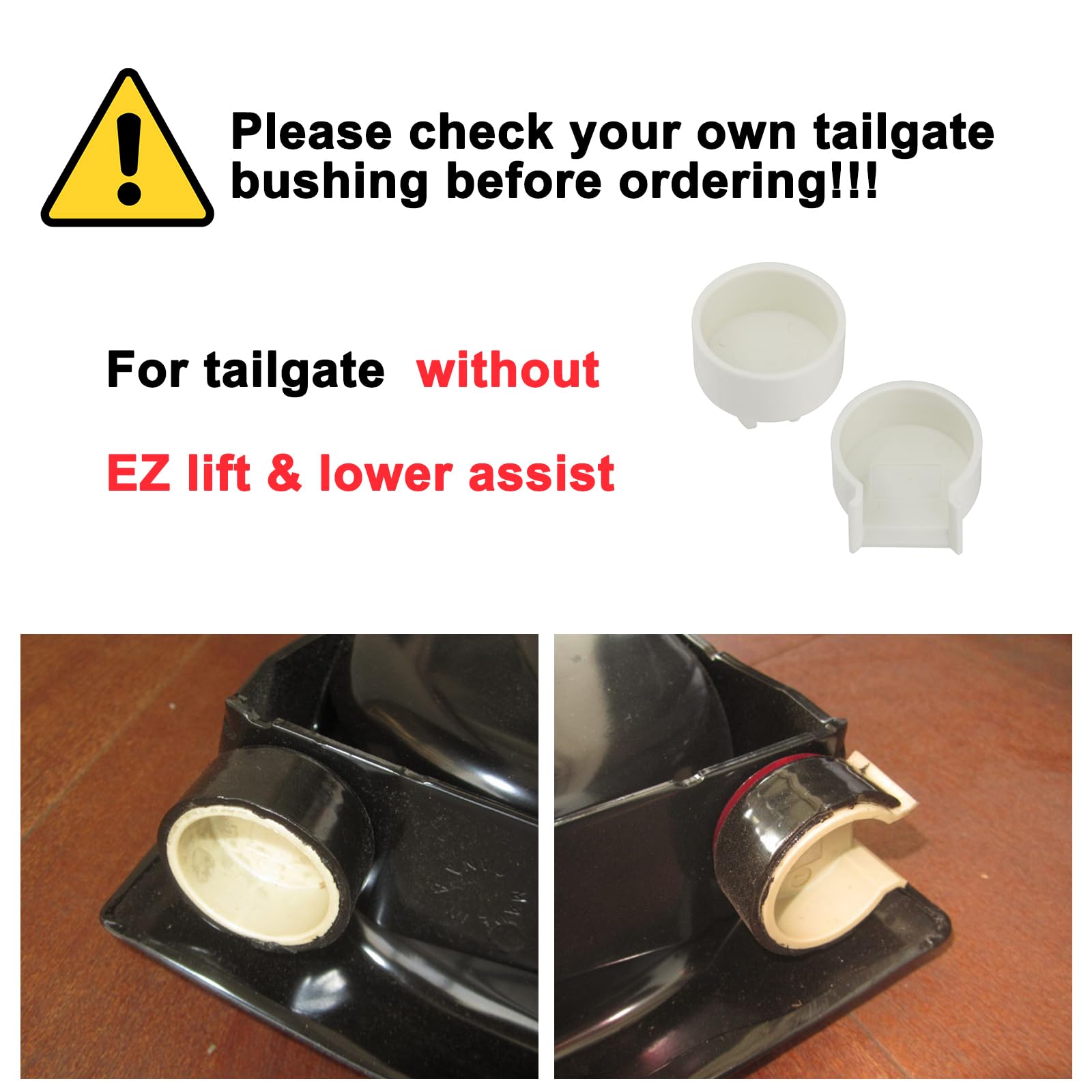 Tailgate Bushing For Tail Gate Hinge Compatible With 2007-2019 Chevy Silverado Gmc Sierra 1500 2500 Hd 3500 Hd, 2015-2022 Colora