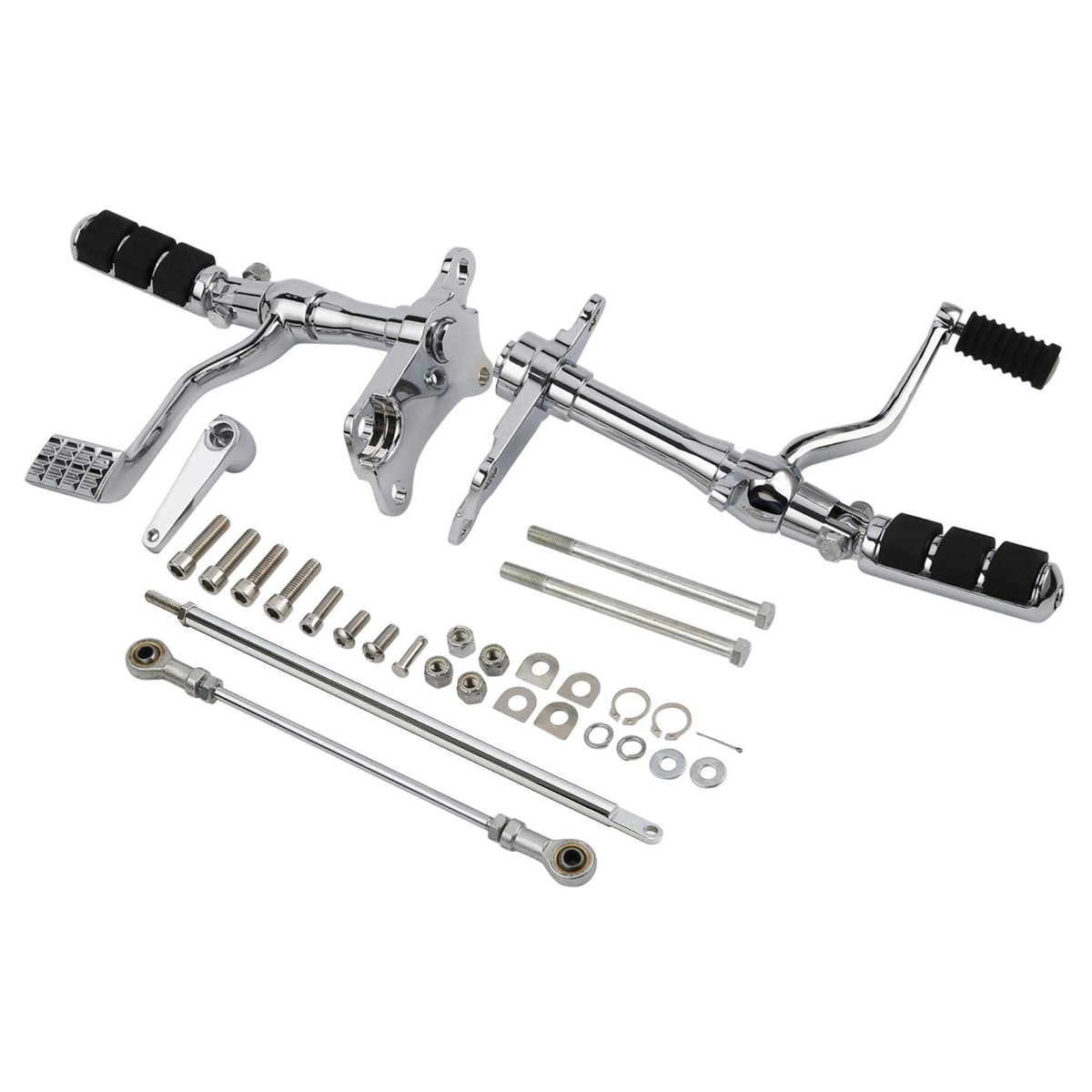 TCT-MT Complete Forward Control Pegs Levers & Linkage Fit For Harley Sportster XL 883 1200 1991-2003 Chrome 2002 2001 2000 1999 