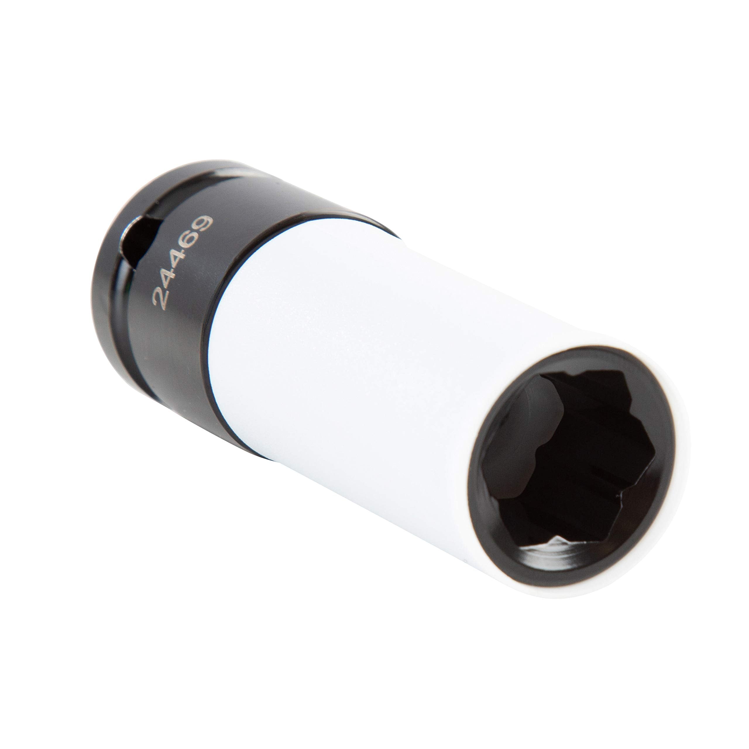 OEMTOOLS 24469 1/2 Inch Drive 17mm Flower Lug Bolt Impact Socket for Mercedes Wheel Nuts, Protective NonMarring Metric Lug Nut 