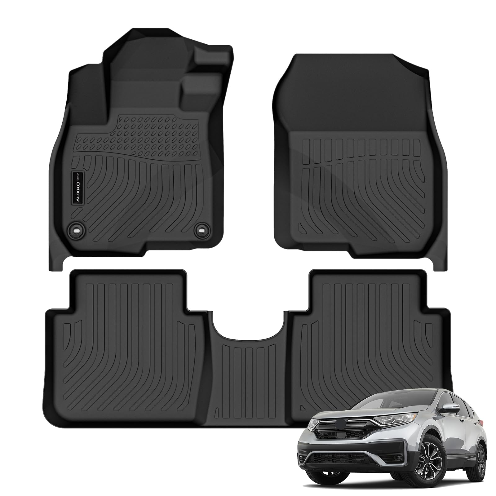 Auxko All Weather Floor Mats Cargo Mat for Honda Passport 2026 TPE Liners All Season Accessories Guard Odorless Anti-Slip Floor 