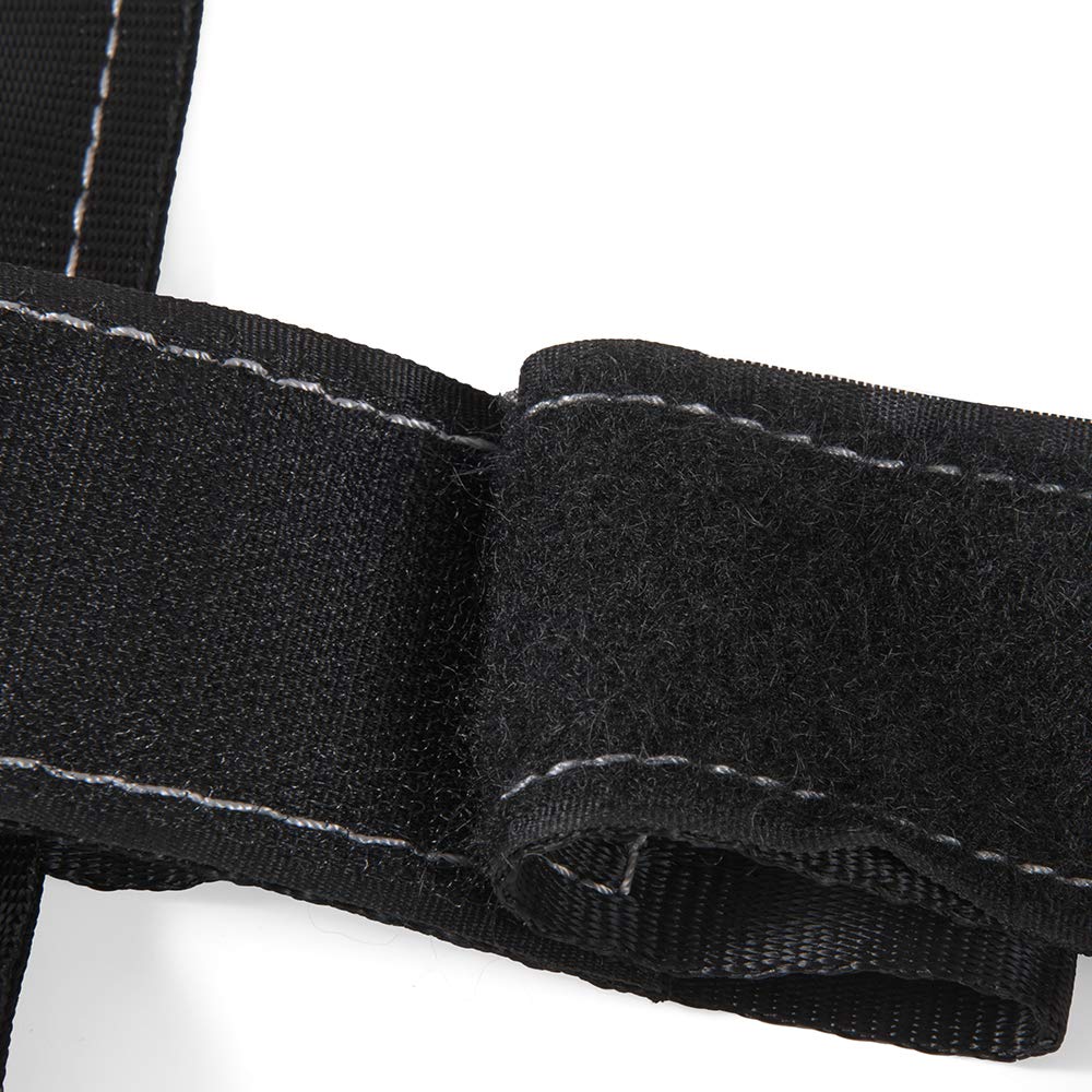 Porotmotor Universal Motorcycle Rear Wheel Tie Down Strap Transport Strap In Black