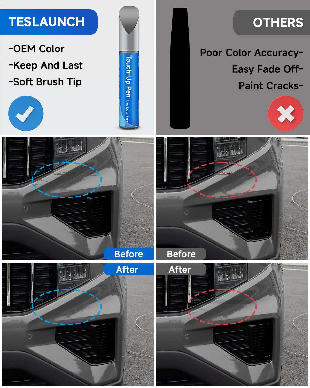 RSACET IM Titanium Silver Touch Up Paint Compatible with Kia Exact Match Touch Up Paint Car Scratch Repair