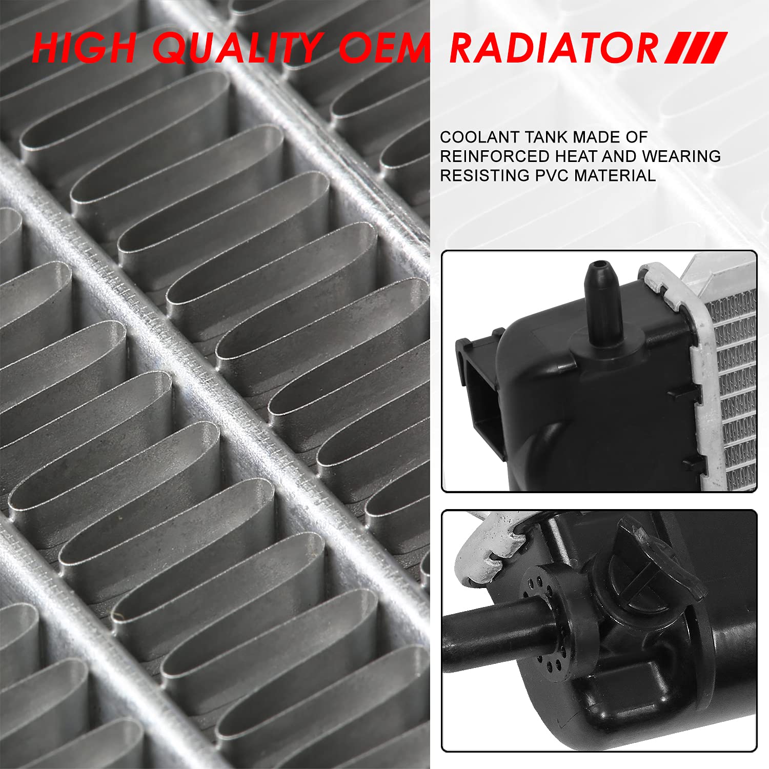 Auto Dynasty Radiator Compatible With 04-10 Chevy Cobalt Pontiac G5 Saturn Ion 2.0L 2.2L 2.4L At Mt, Dpi 2775 Factory Style 1-Ro