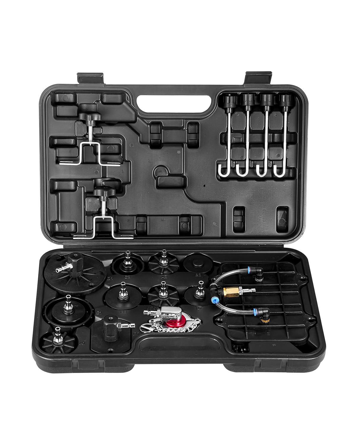 VEVOR Brake Master Bleeder Kit, 12 Pcs, Professional Brake Bleeder Adapter Set with Complete Kit & Handle, Durable Brake Bleeder