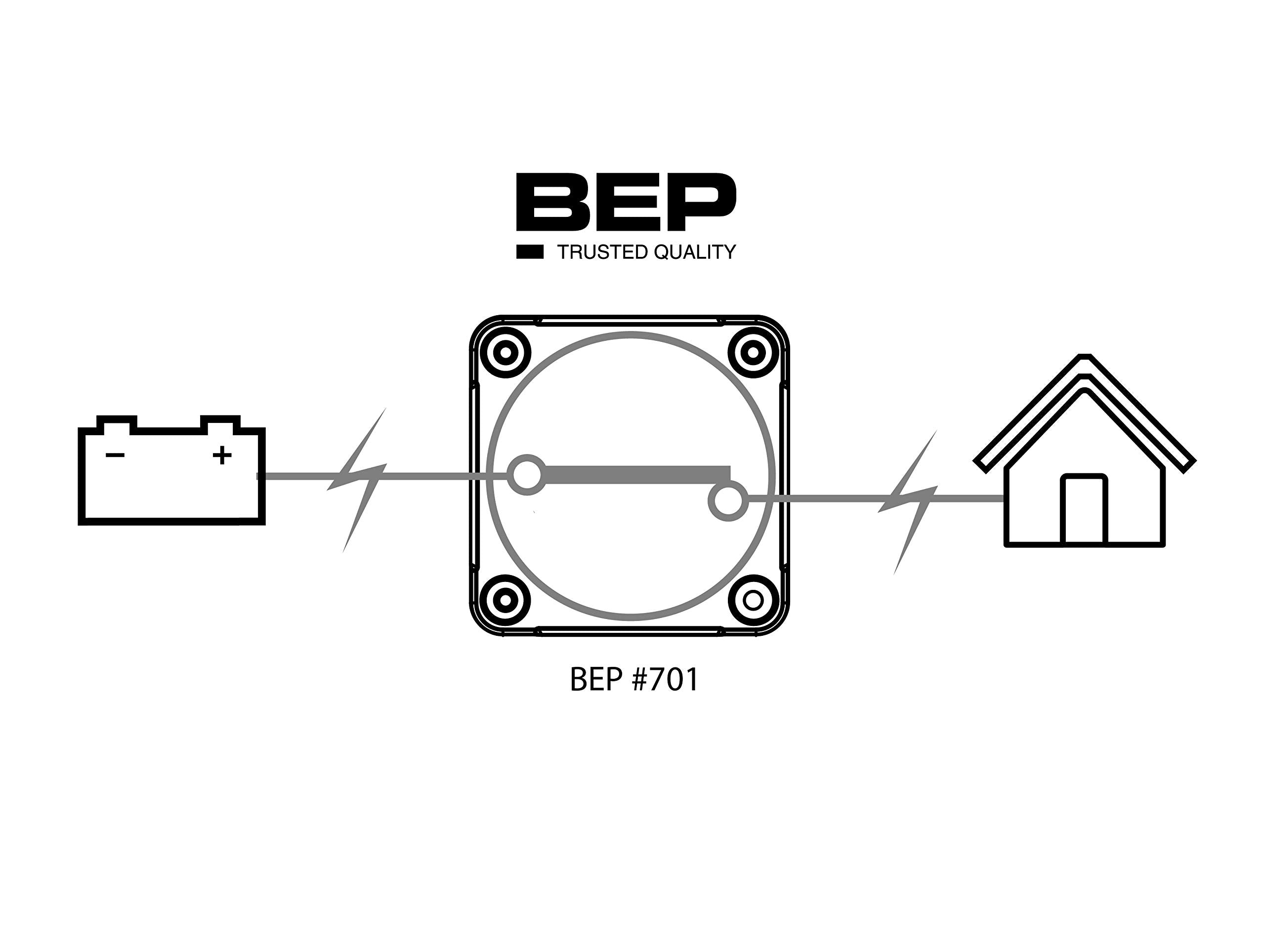 Bep Marine 17851758 Bep Mini Contour Battery Disconnect Switch - 275A Continuous