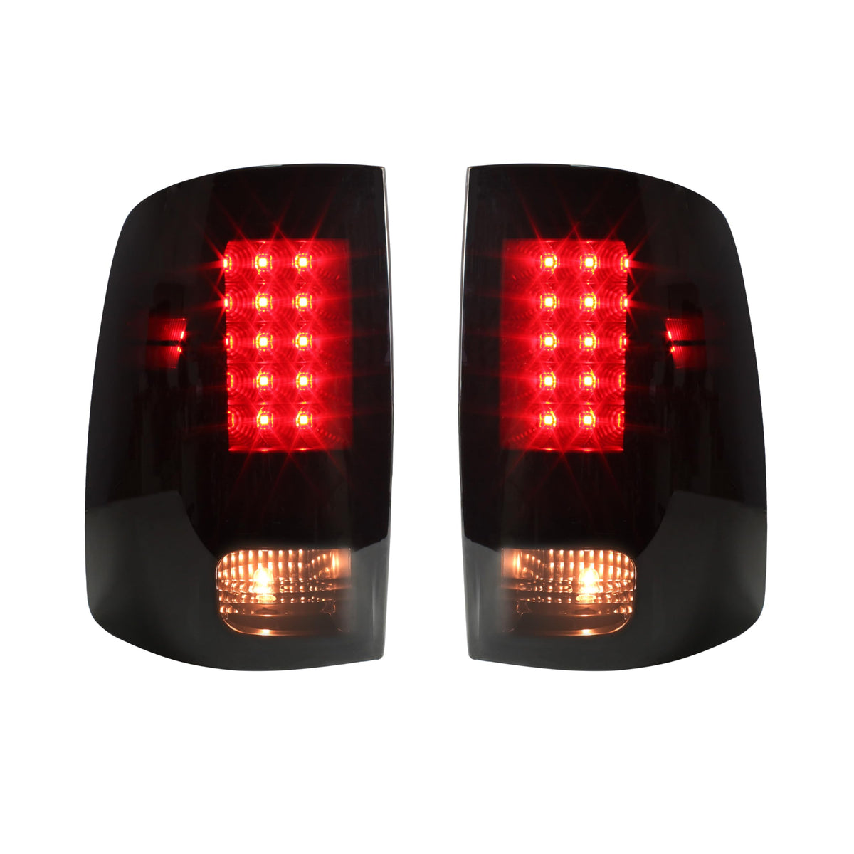 Kewisauto Led Tail Lights For Dodge Ram 1500 2500 3500 09-18, Smoked Black Led Taillights Brake Rear Lamps For Dodge Ram 1500 20