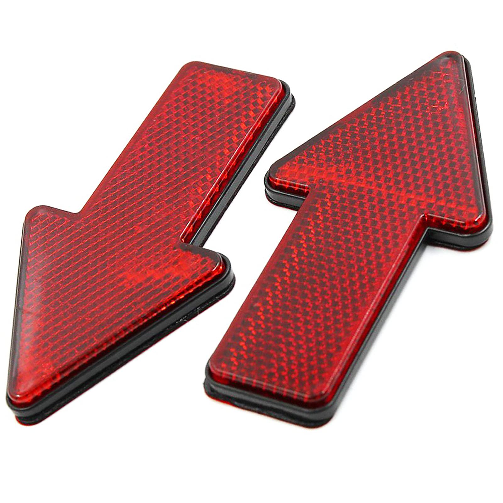 Autut 4-Inch Car Reflective Sticker Red Arrow Shape Vehicle Car Reflector Strips, Pack Of 4 Pcs