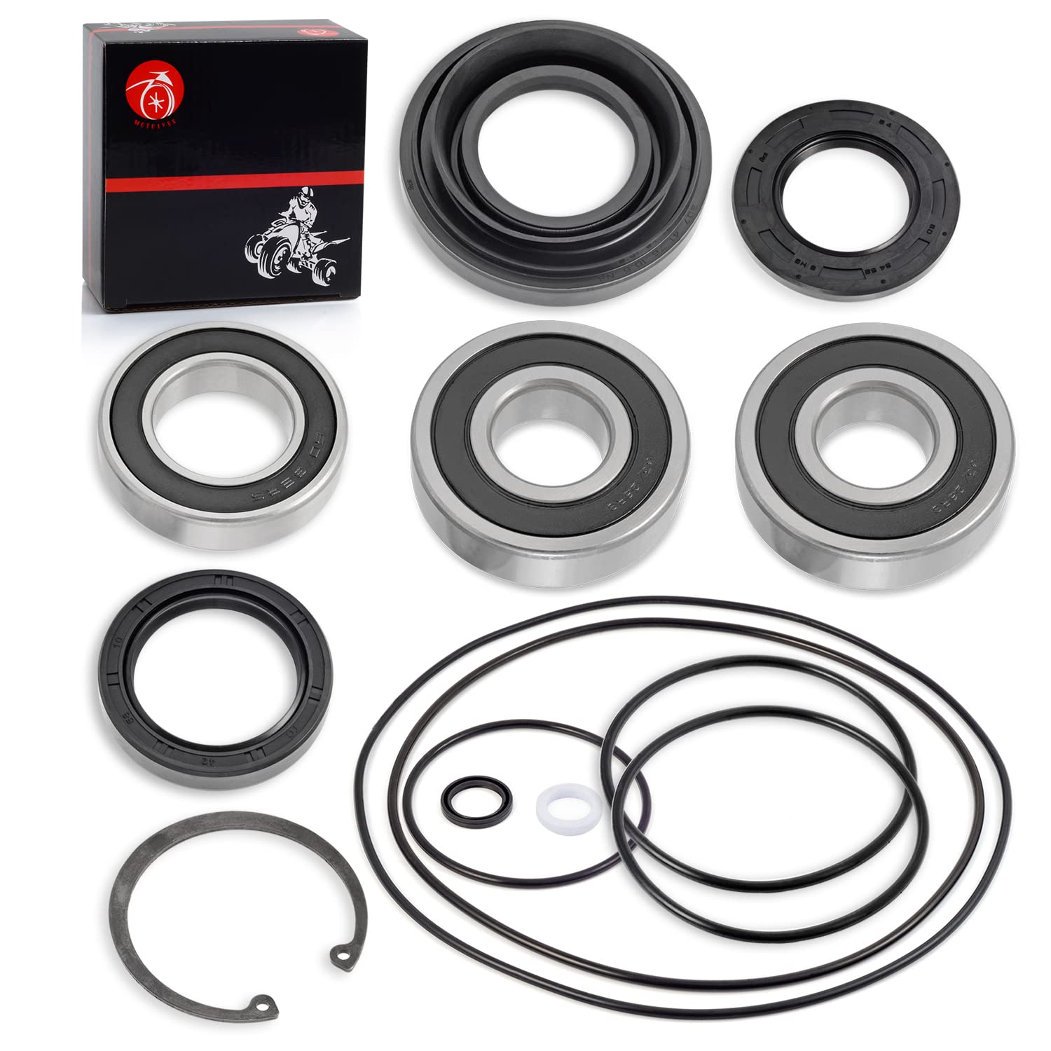 Rear Axle Wheel Seal Bearing O-Ring kit for Honda Rancher 350 TRX 350 Foreman 400 450 500 1997-2013