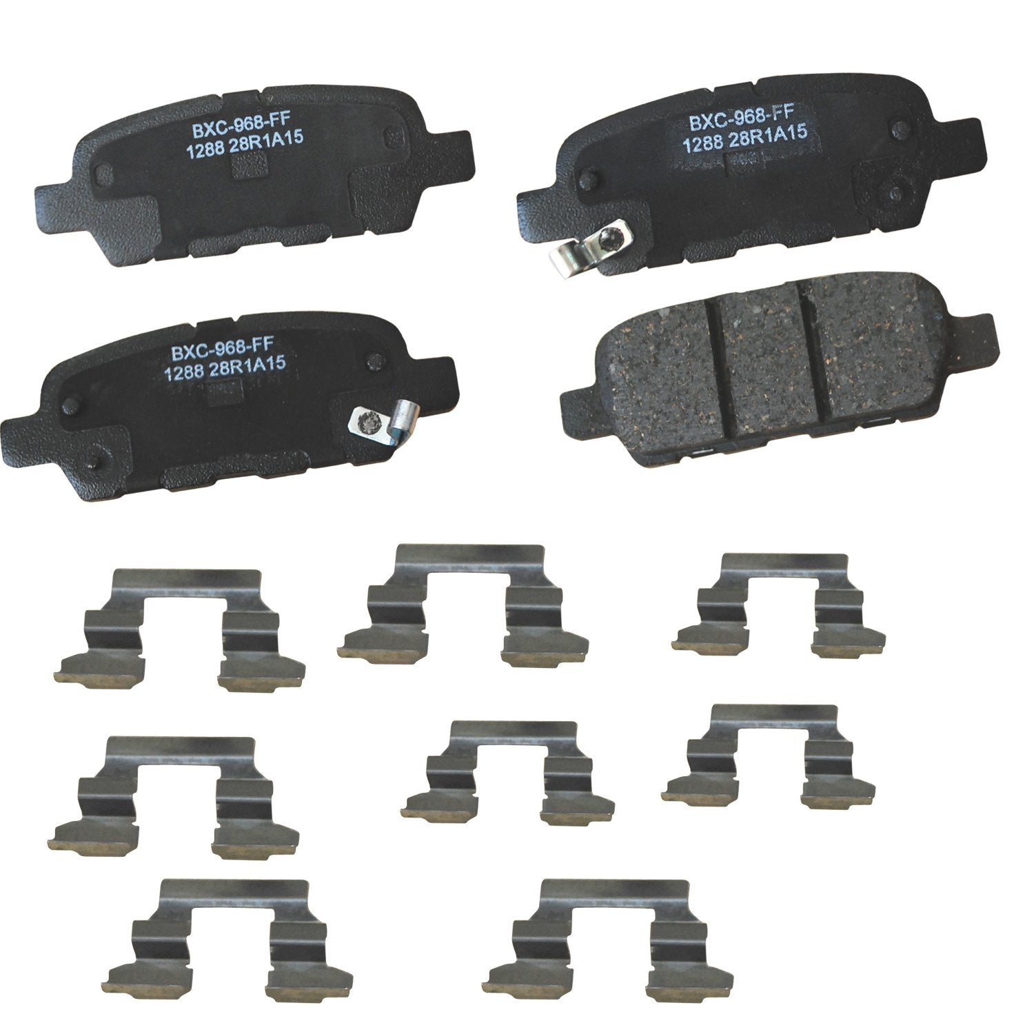 Bendix Premium Sbc1288 Ceramic Rear Brake Pads For Select Models Infiniti Ex35, Fx35, G35, G37, M35, M45, Q60, Nissan 370Z, Alti