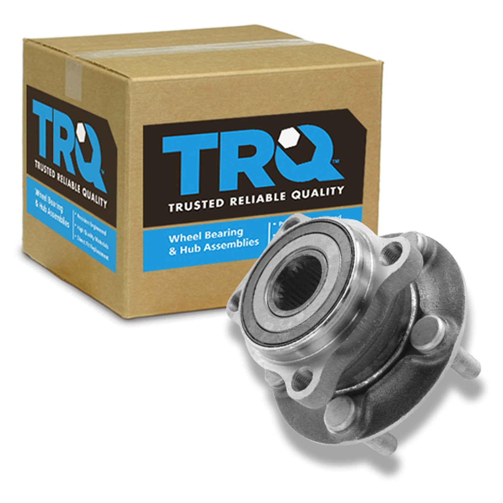 Trq Front Left Right Wheel Hub Bearing Assembly Driver Passenger Side Compatible With 2009-2014 Subaru Forester 2012-2014 Imprez