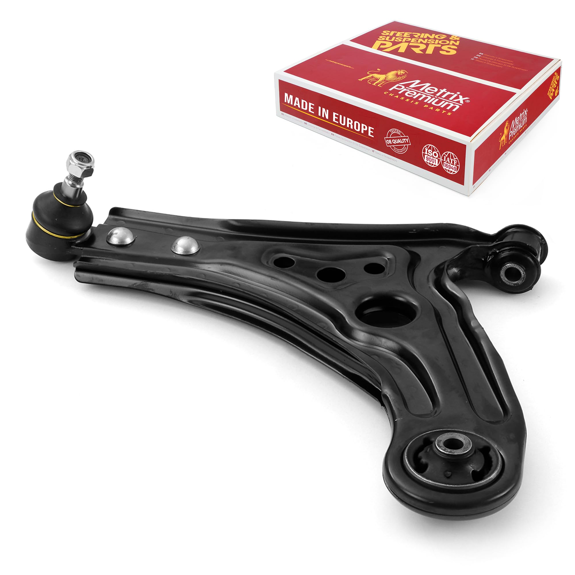 Metrix Premium Chassis Parts - Front Left Lower Control Arm W Ball Joint & Bushing Assembly Fits 18 Chevrolet Aveo (Mexico), 12-