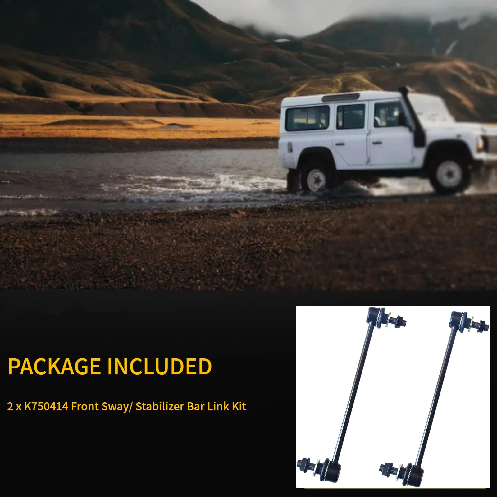 Hhcm Front Sway Bar Link Kit 2Pc K750414, Front Stabilizer Bar End Links For Cadillac Srx 2010 2011 2012 2013 2014 2015 2016, Su