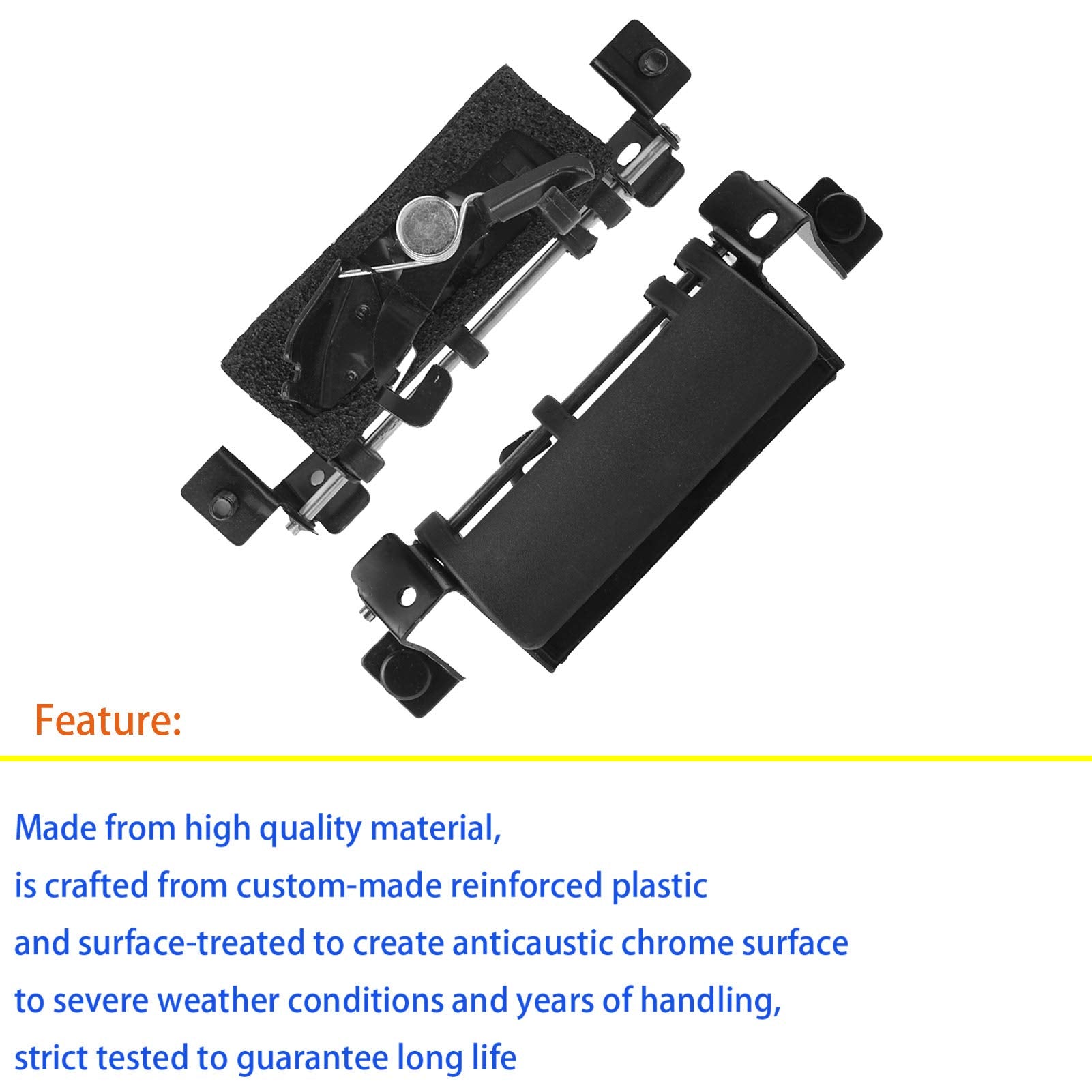 HHCSOP Chrome Tailgate Handle Rear Hatch Latch for 2001-2007 Toyota Sequoia & 1998-2003 Sienna, Replaces OE# 69090-080