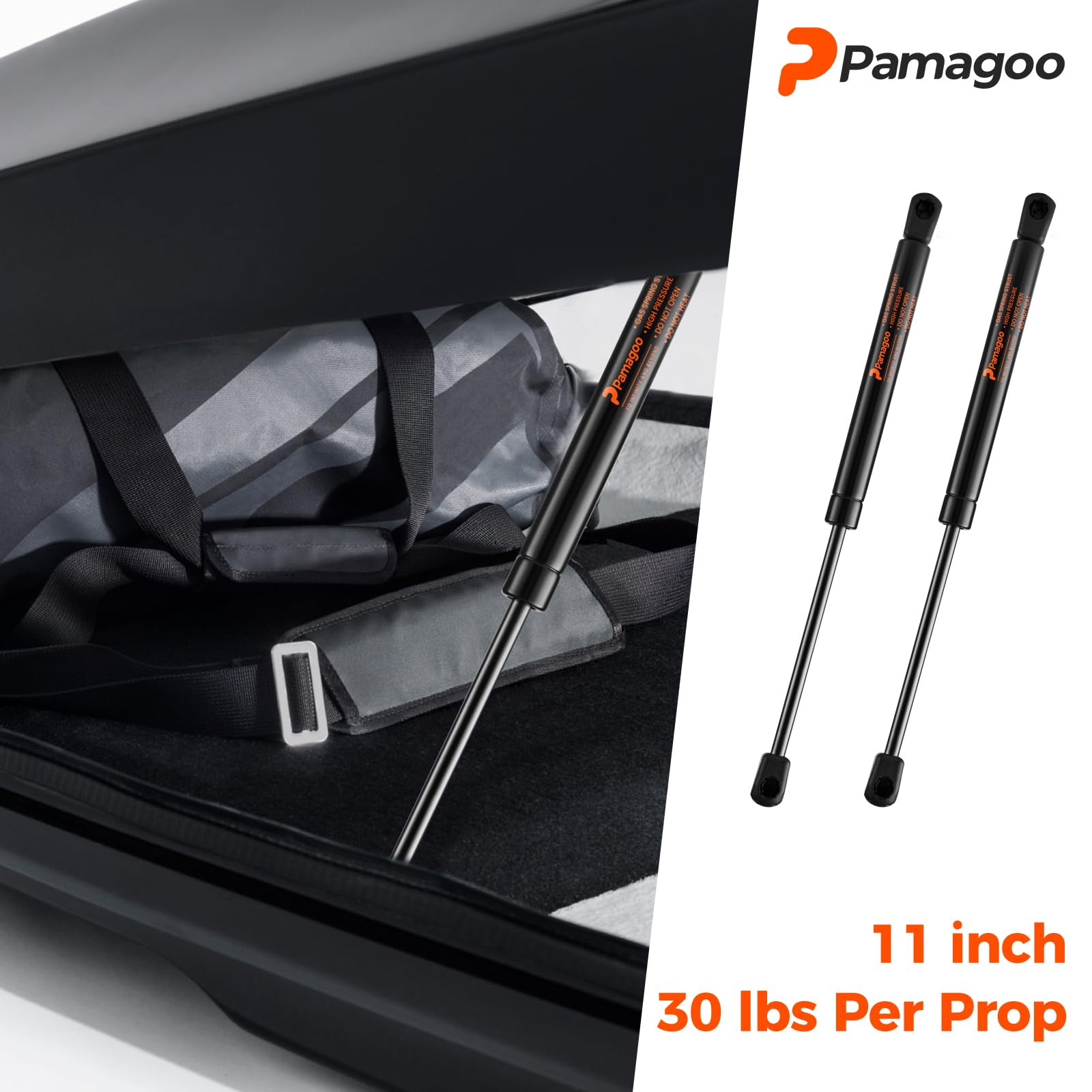Pamagoo C1614687 11 Inch 30 Lbs Gas Strut, Se110P30 11'' Shocks Lift Support For Roof Top Pocket Box,Cub Cadet Tractor Cabinet D
