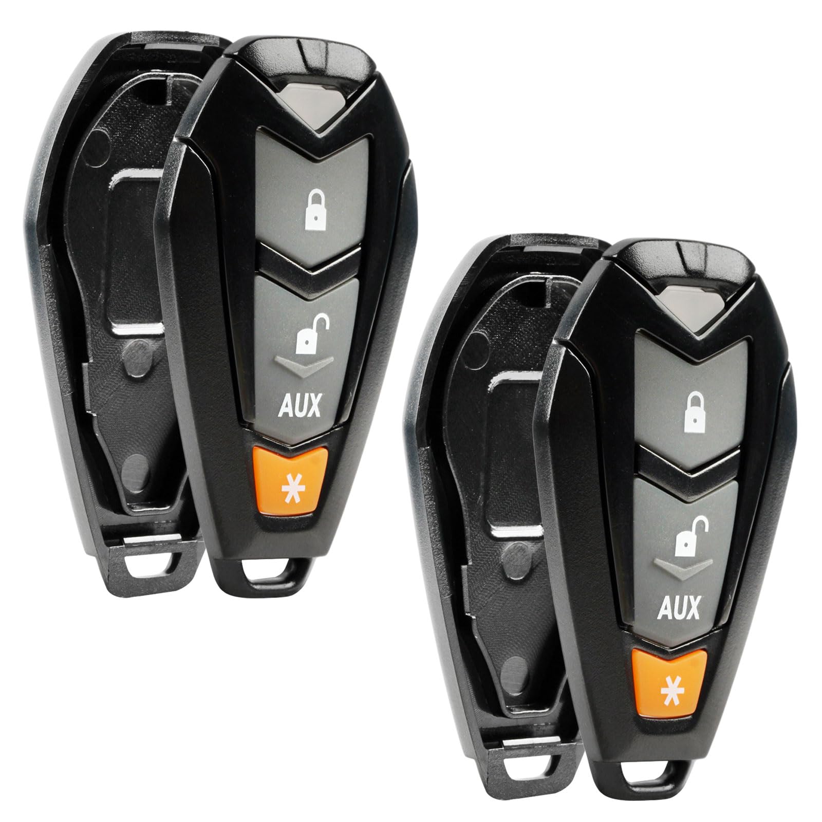 2 Case Shell Key Fob Fits Viper Hornet Dei Python Clifford Aftermarket Alarm Keyless Entry Remote (Ezsdei7141)