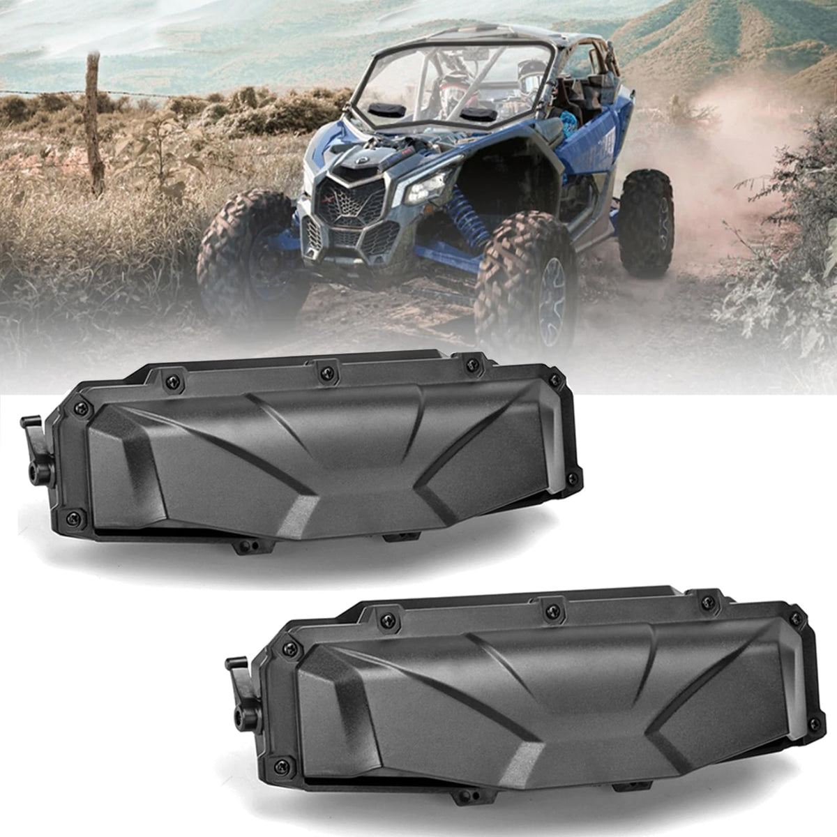 Running Panther Utv Windshield Vent Self Install Kit, 2Pcs Windscreen Ventilatio WBCARB0CL4845HP