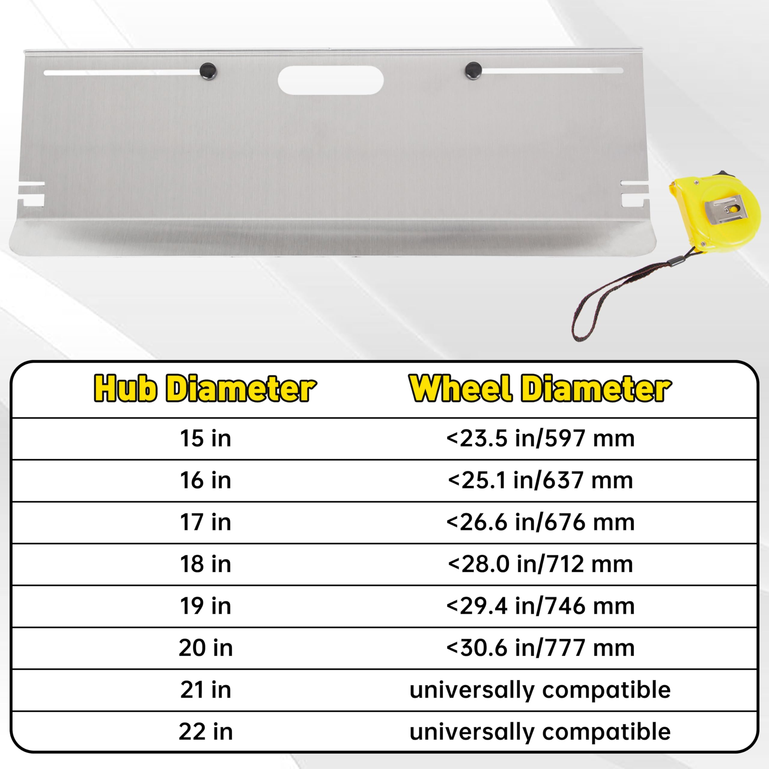HECASA DIY Toe Plates Wheel Alignment Tool, 4 Probes Toe Plates, High Grade Aluminum Toe Alignment Tool, with Double Tape Measur