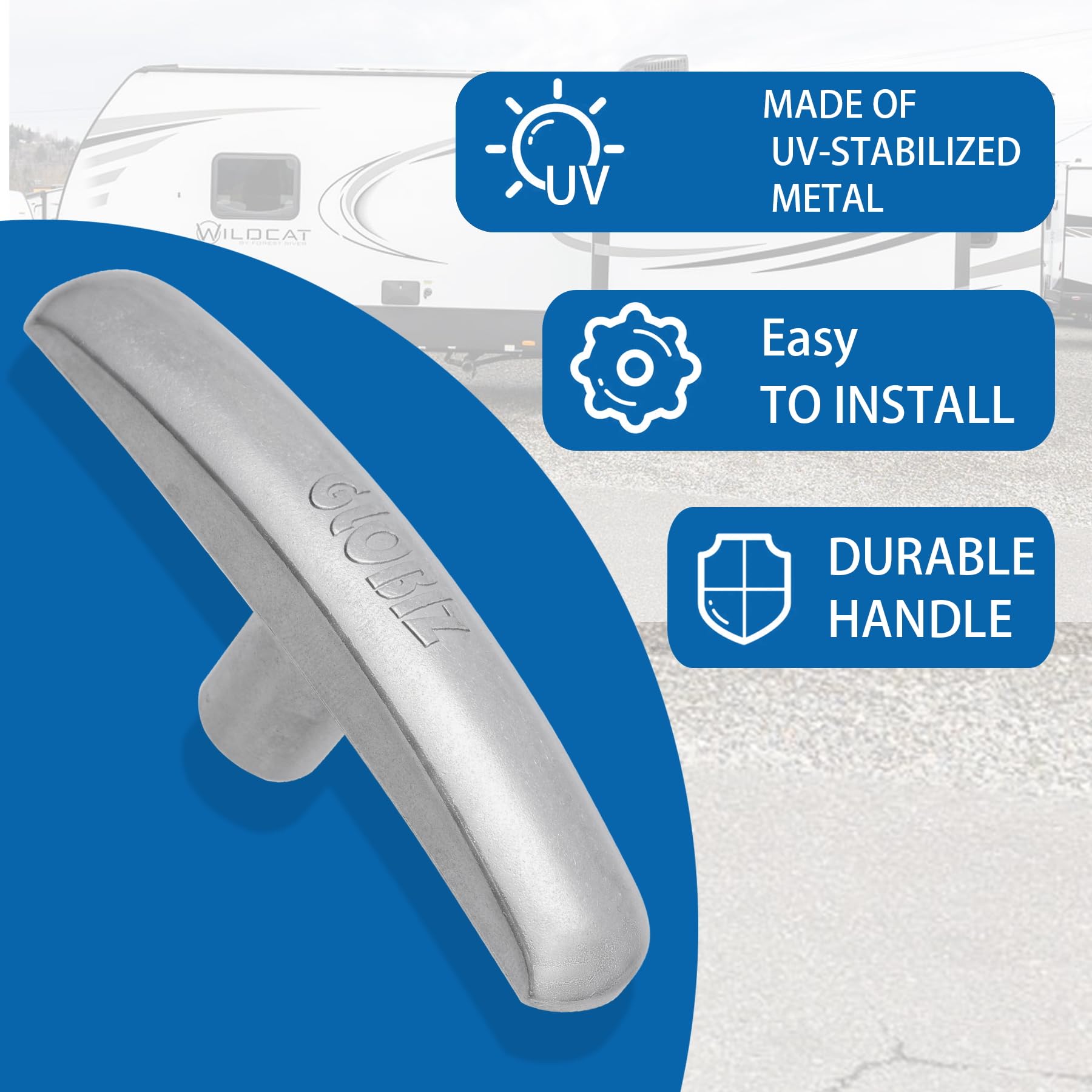 GLOBIZ RV Waste Water Valve Handles Replacement Fit for 1 1/2''