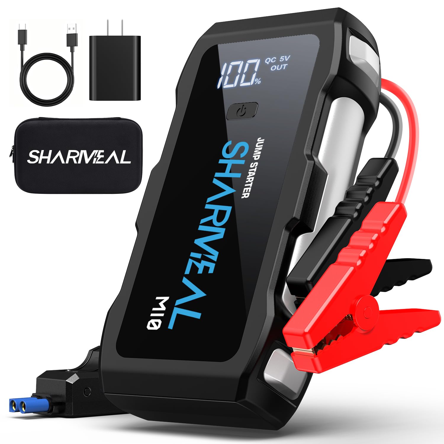 Jump Starter 5000A, 12V Car Battery Jump Starter with USB Quick Charge (Up to 10.0L Gas or 9.0L Diesel Engine), Battery Booster 