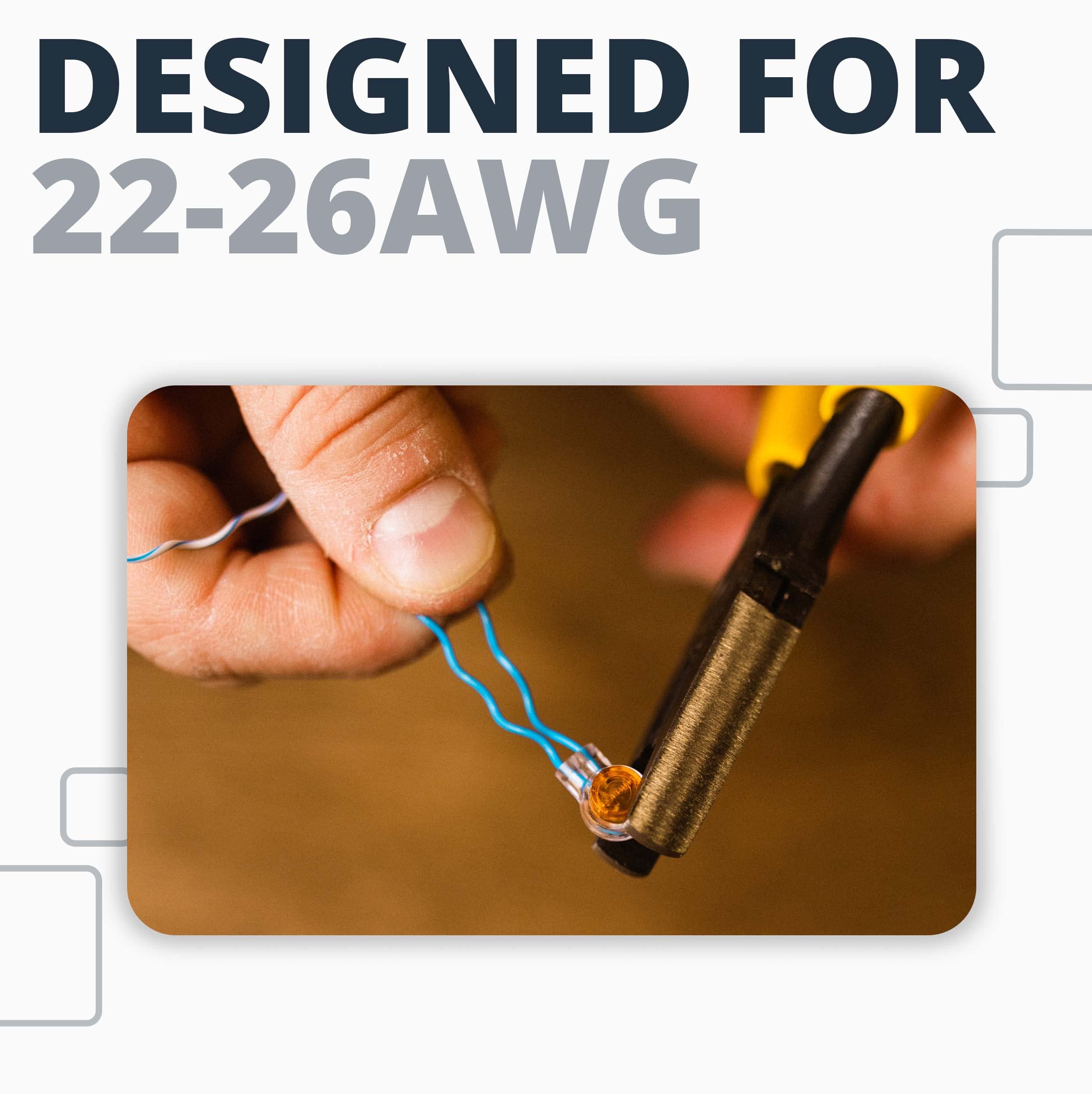 Rebuild Skills Corning UY Presslok 100pk Moisture Resistant Splice Terminals for 2 Insulated Wires, Electrical, Automotive, Oil,