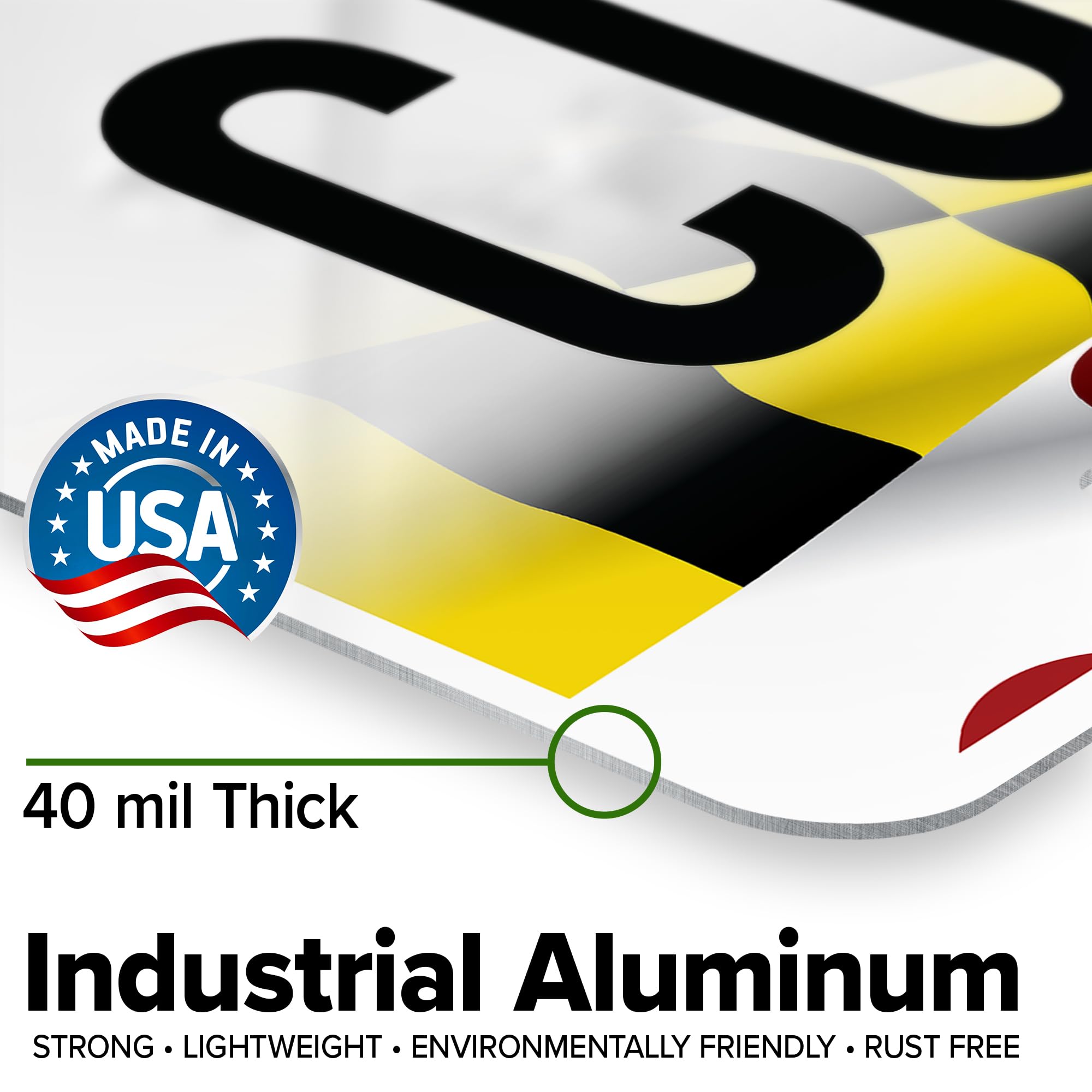 Custom Maryland License Plate, Personalized License Plates For Car, 6X12 Inch, Rust-Free Fade Resistant Aluminum, Usa Made By My